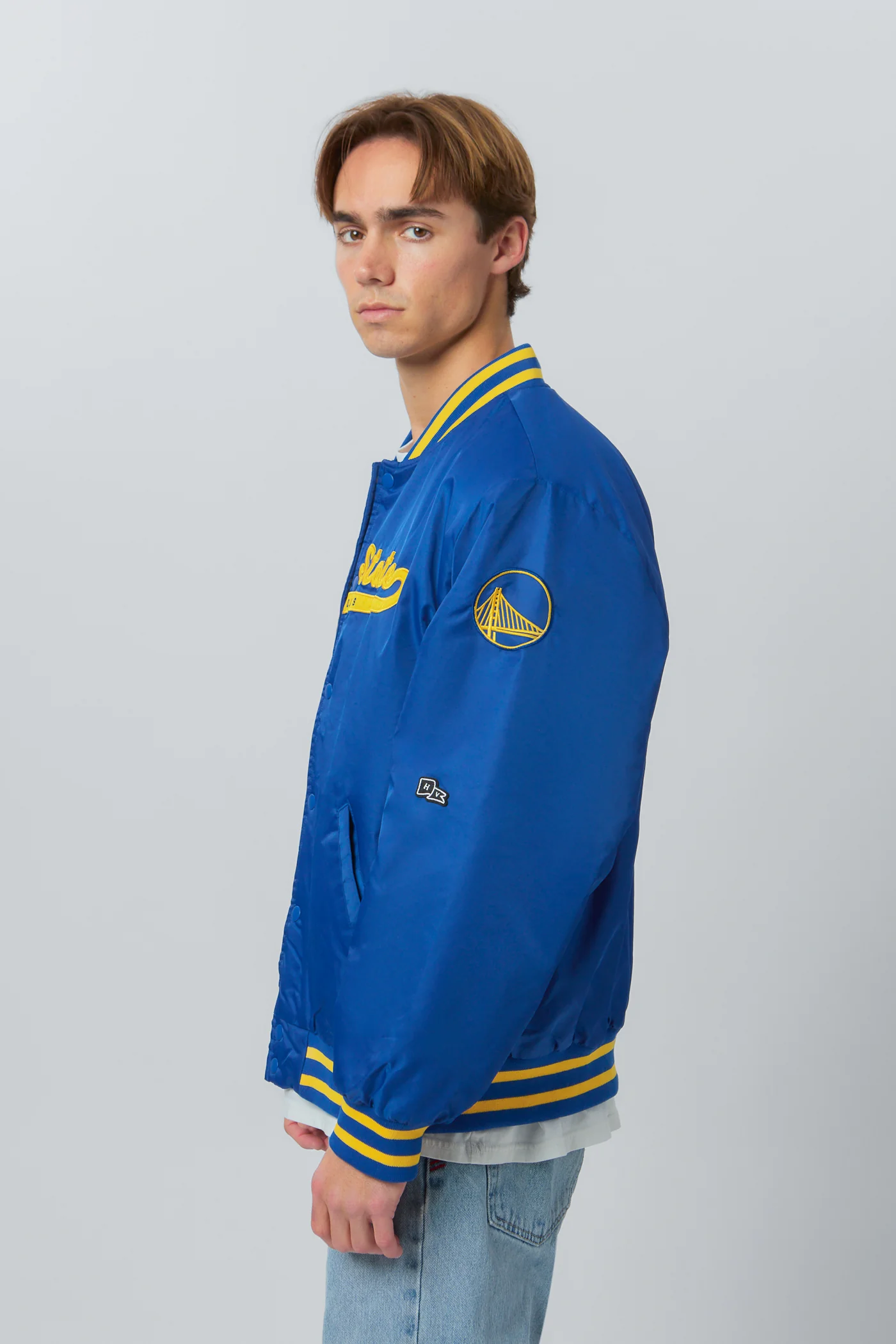 Golden State Warriors A-Game Varsity Jacket - Image 4