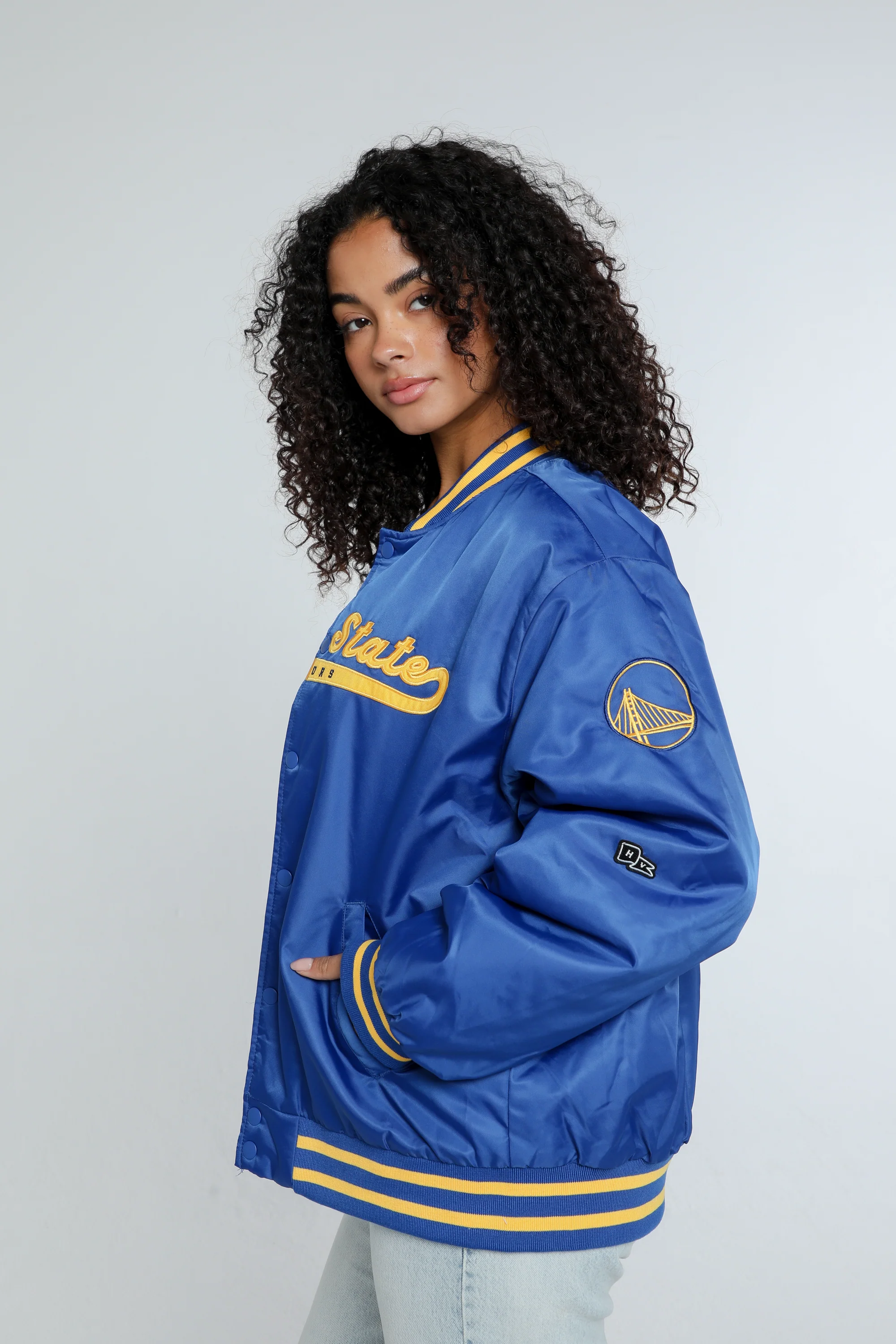 Golden State Warriors A-Game Varsity Jacket - Image 5
