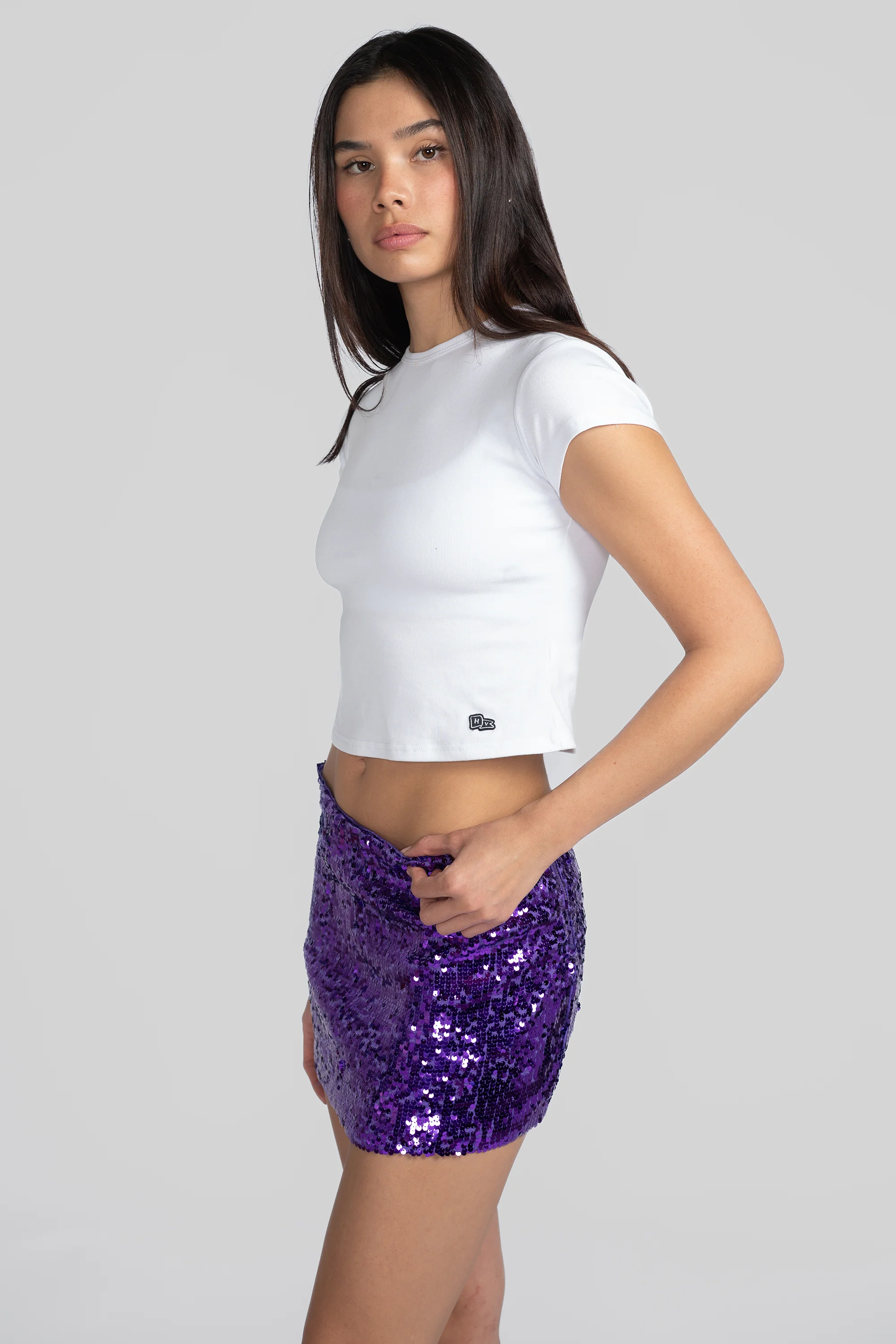 Kansas State Sequin Mini Skirt - Image 3