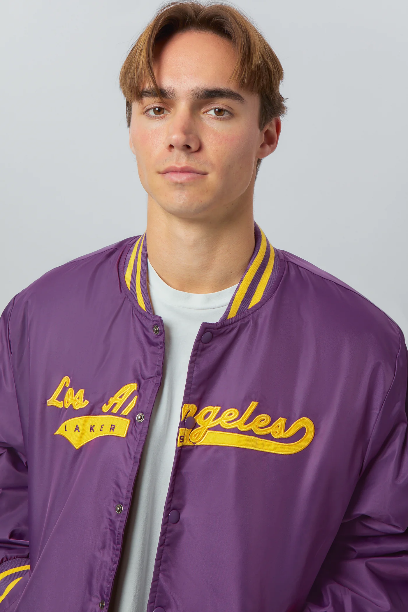 Los Angeles Lakers A-Game Varsity Jacket - Image 5