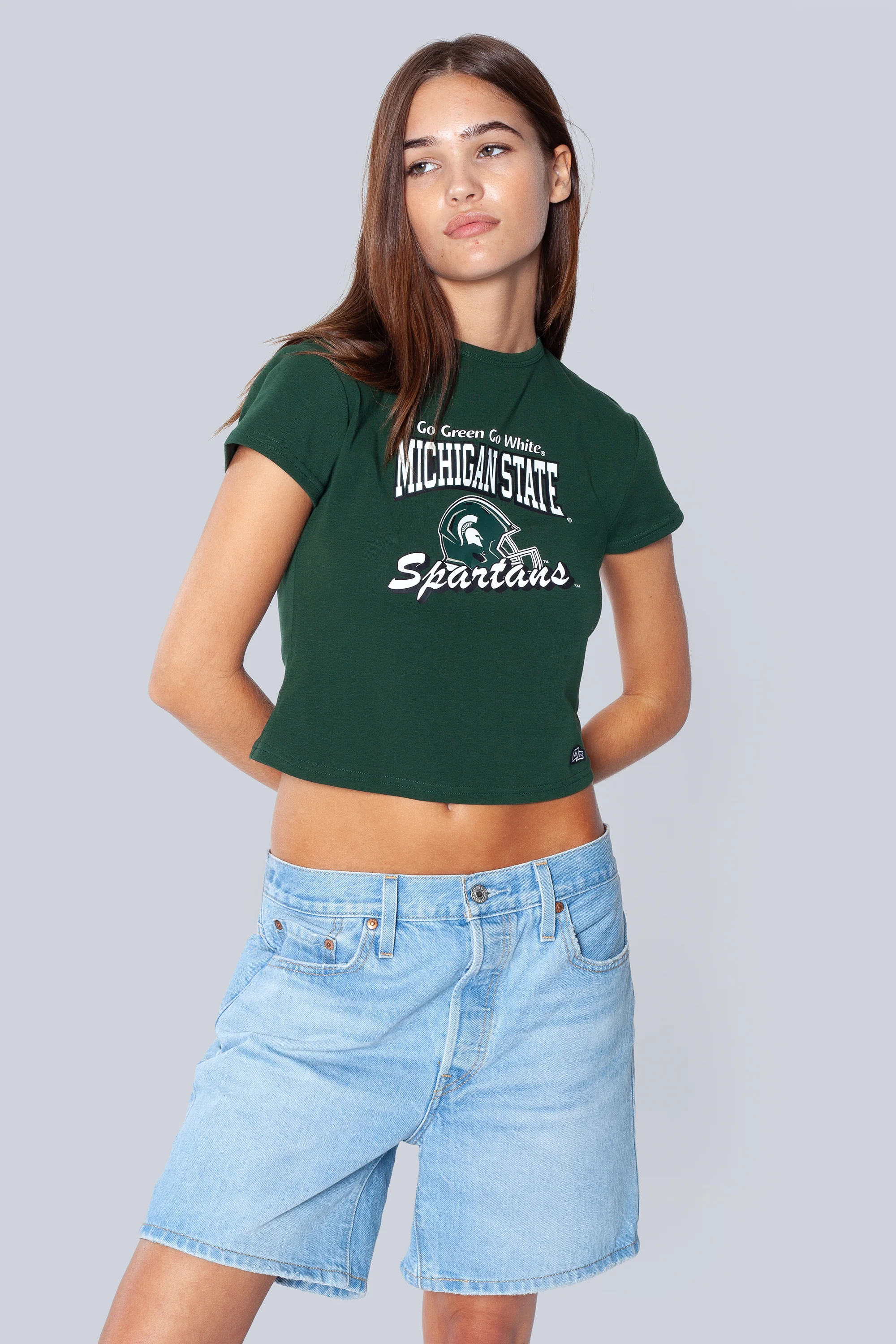 Michigan State Vintage Baby Tee