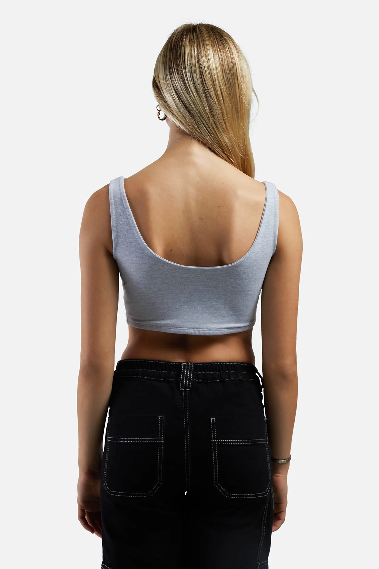 Michigan State Scoop Neck Crop Top - Image 3