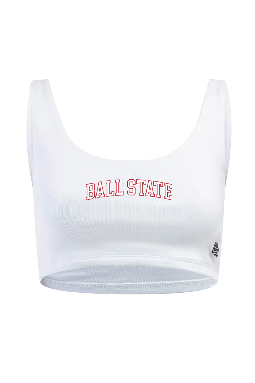 Ball State Scoop Neck Crop Top - Image 4