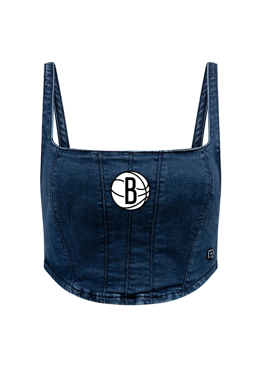 Brooklyn Nets Denim Corset - Image 5