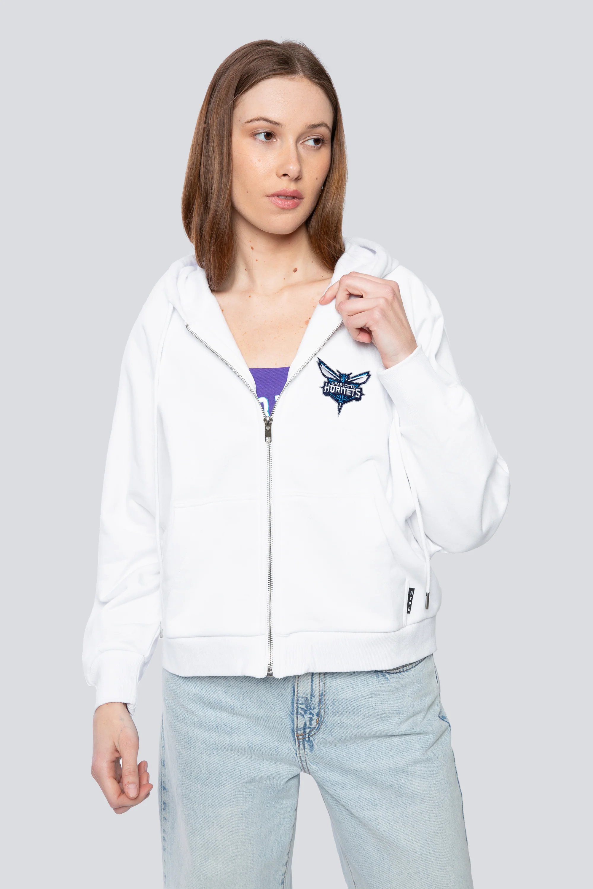 Charlotte Hornets Raglan Zip-Up