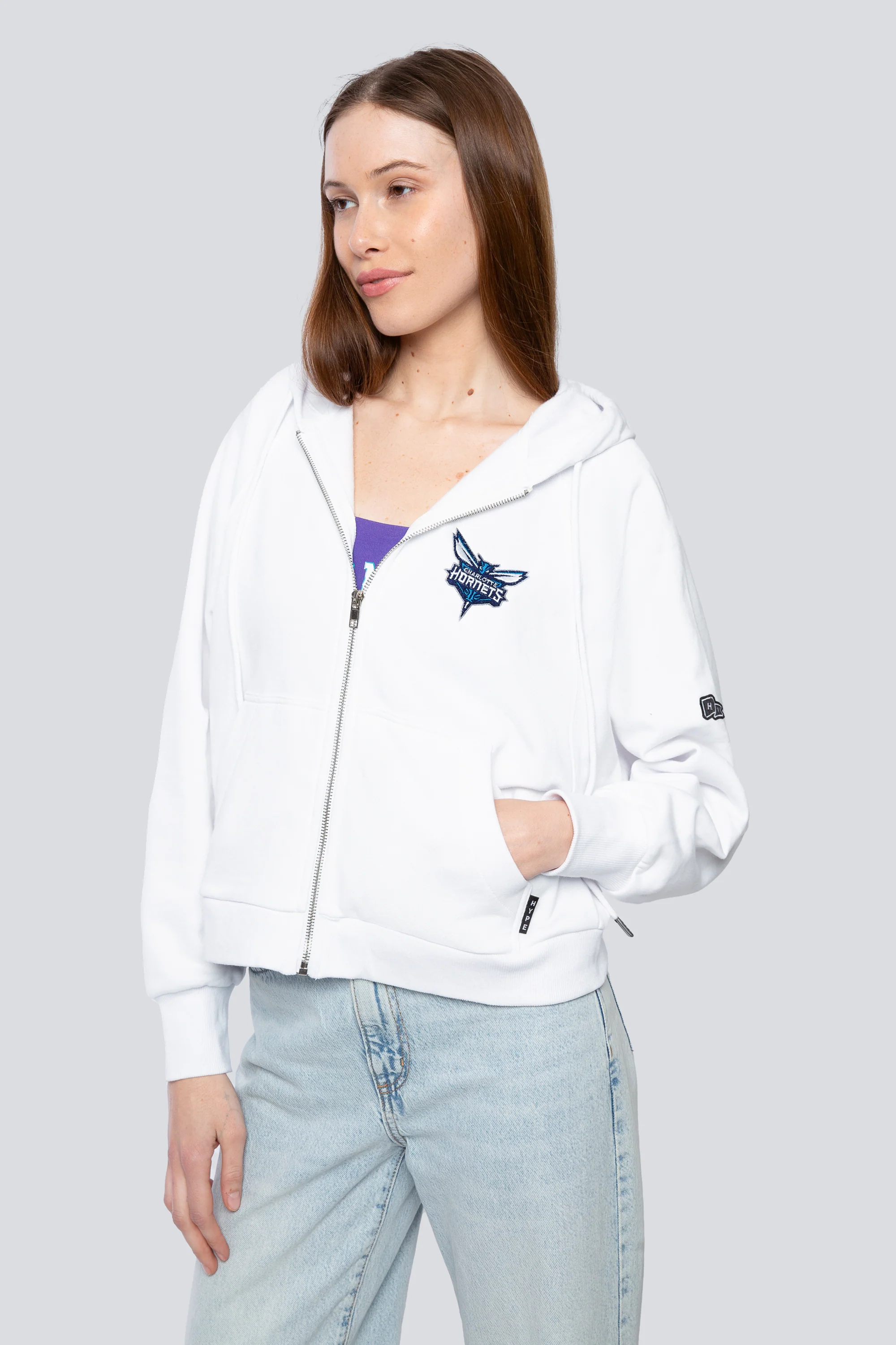 Charlotte Hornets Raglan Zip-Up - Image 4