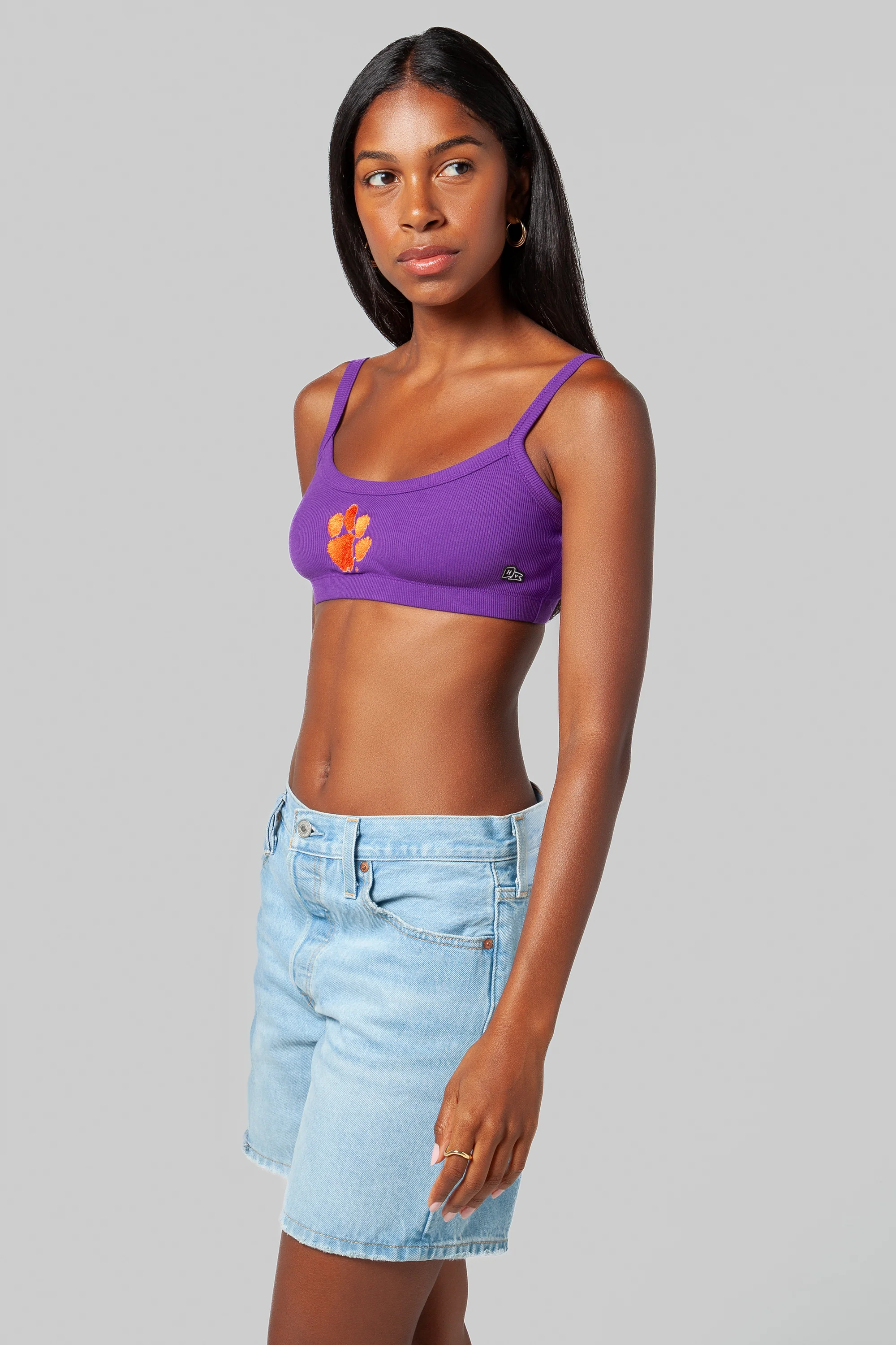 Clemson Rib Bra Top - Image 2