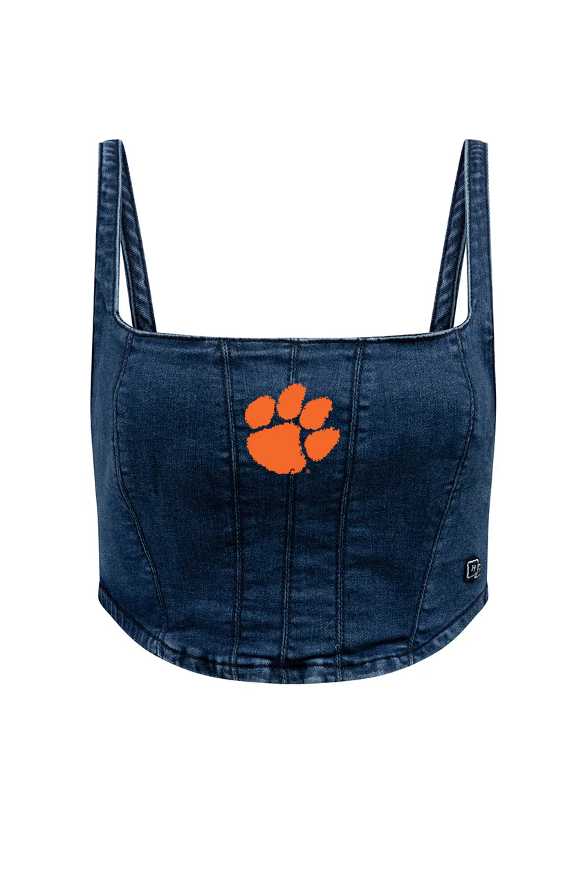Clemson University Denim Corset - Image 3