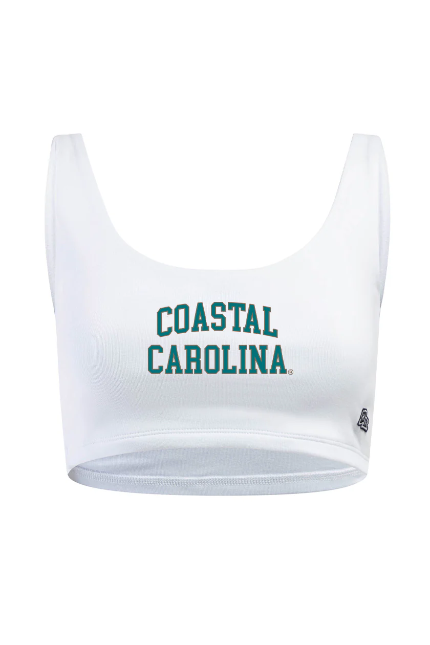 Coastal Carolina University Scoop Neck Crop Top