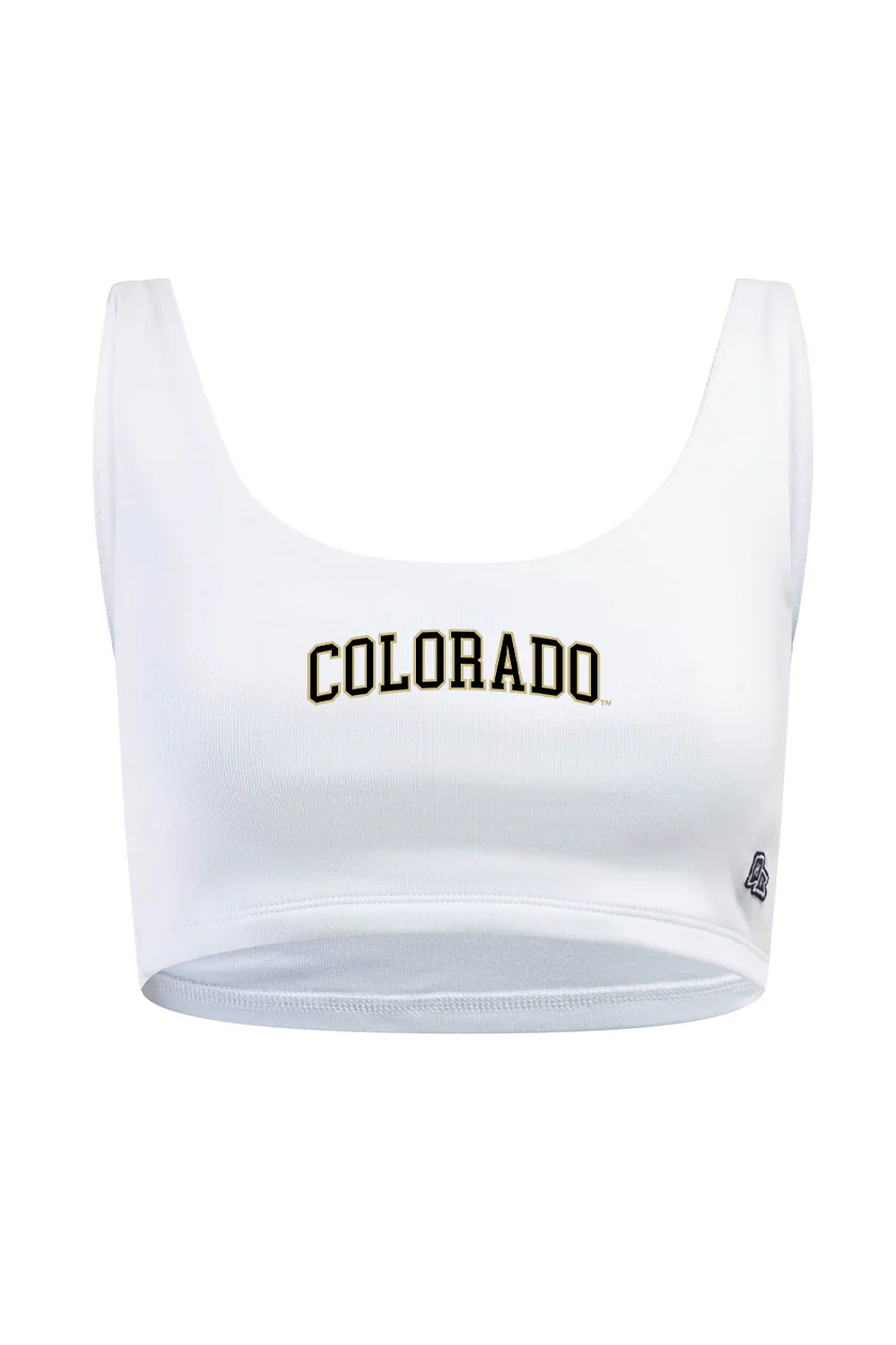 CU Boulder Scoop Neck Crop Top - Image 7