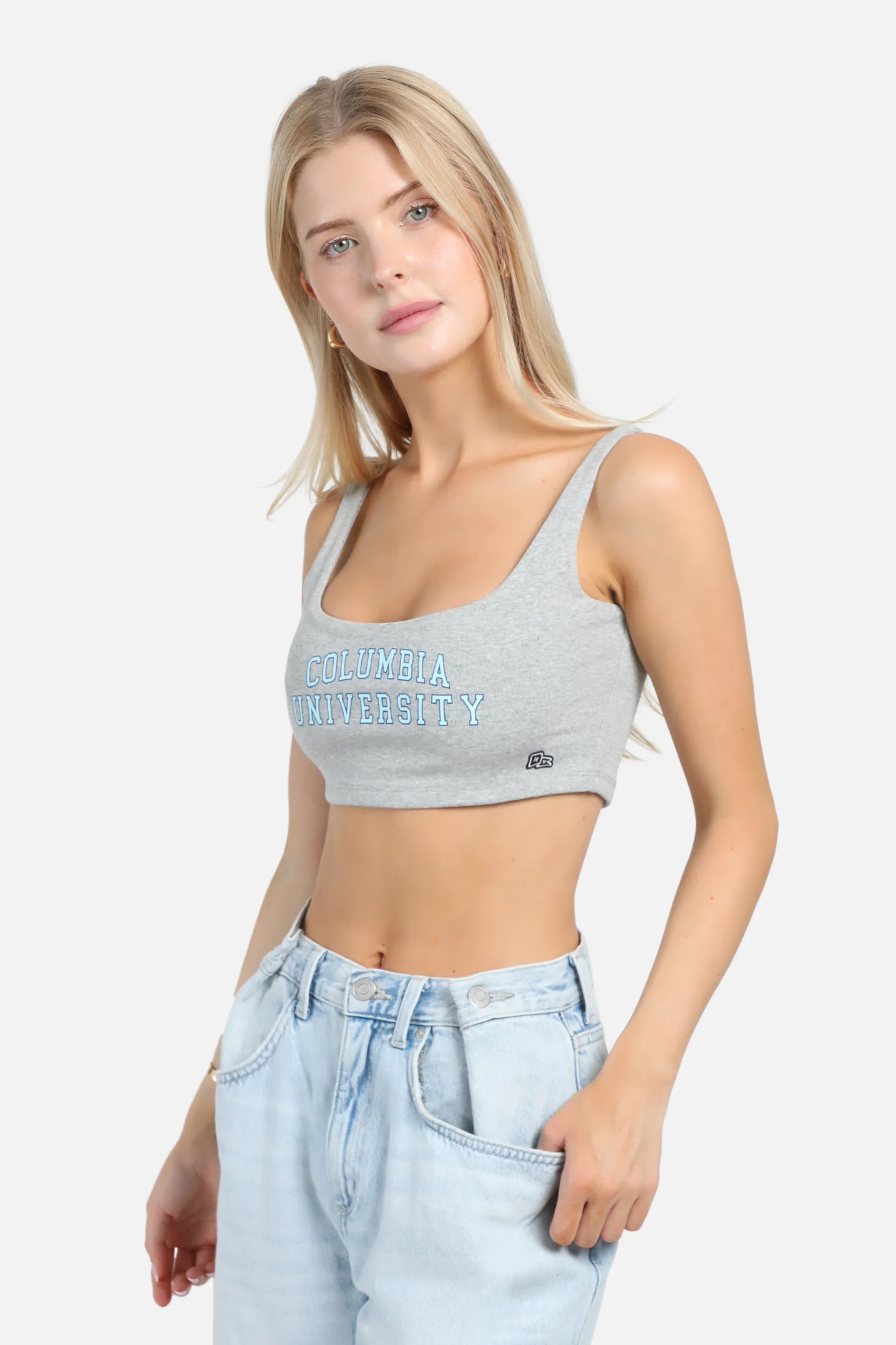 Columbia University Scoop Neck Crop Top - Image 2