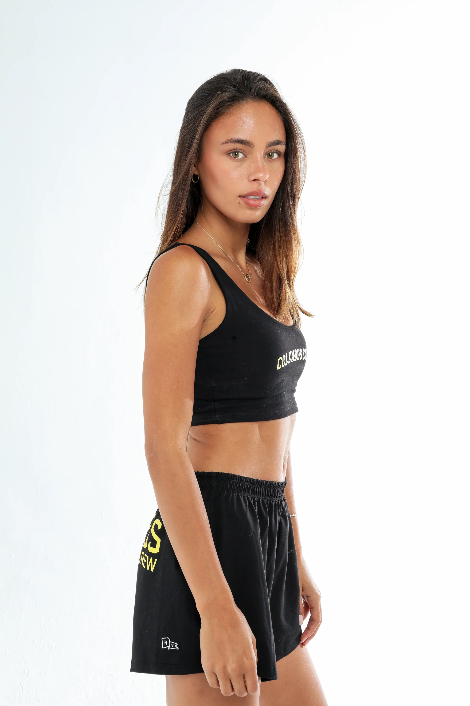 Columbus Crew Scoop Neck Crop Top - Image 2