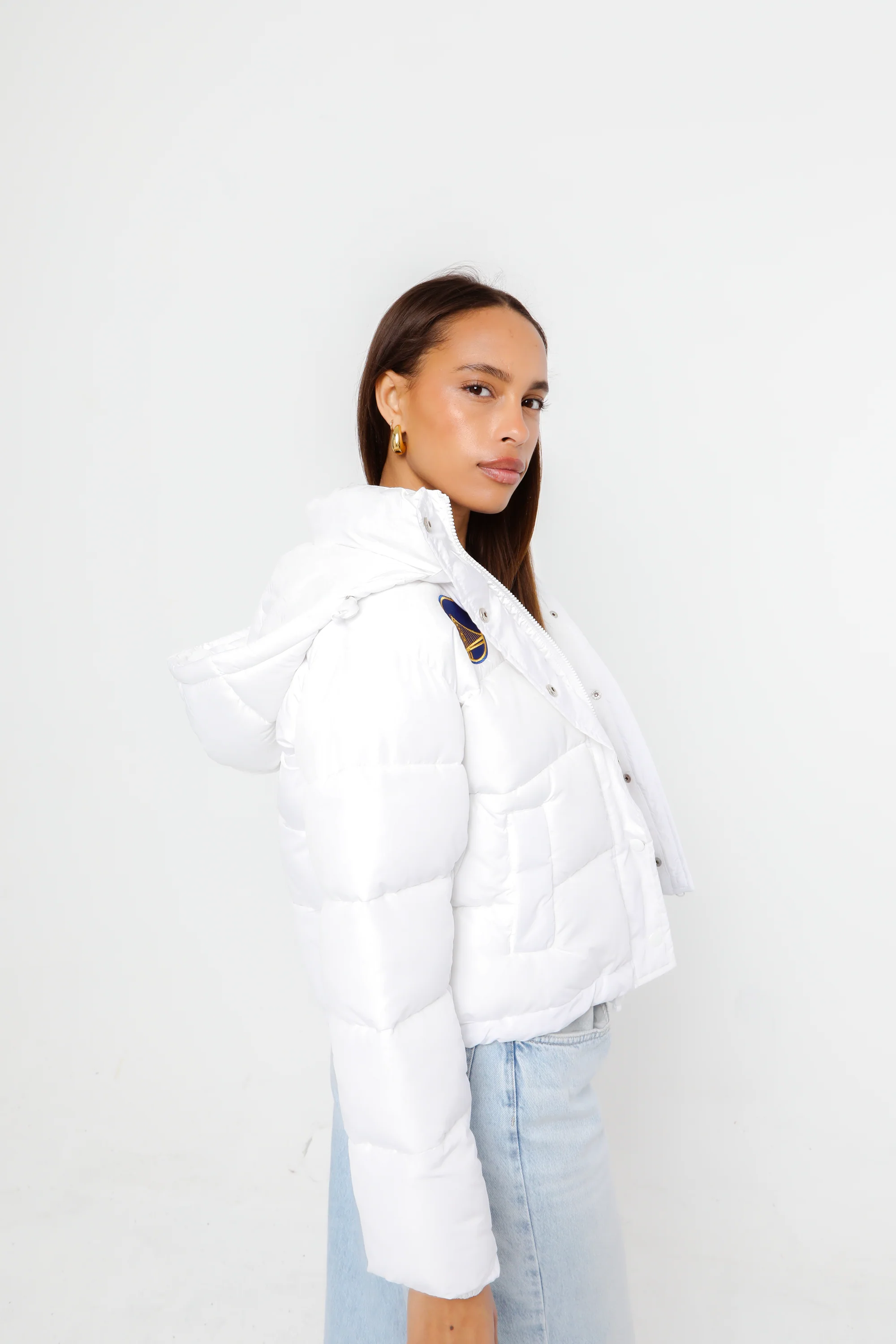 Golden State Warriors Puffer Jacket - Image 2
