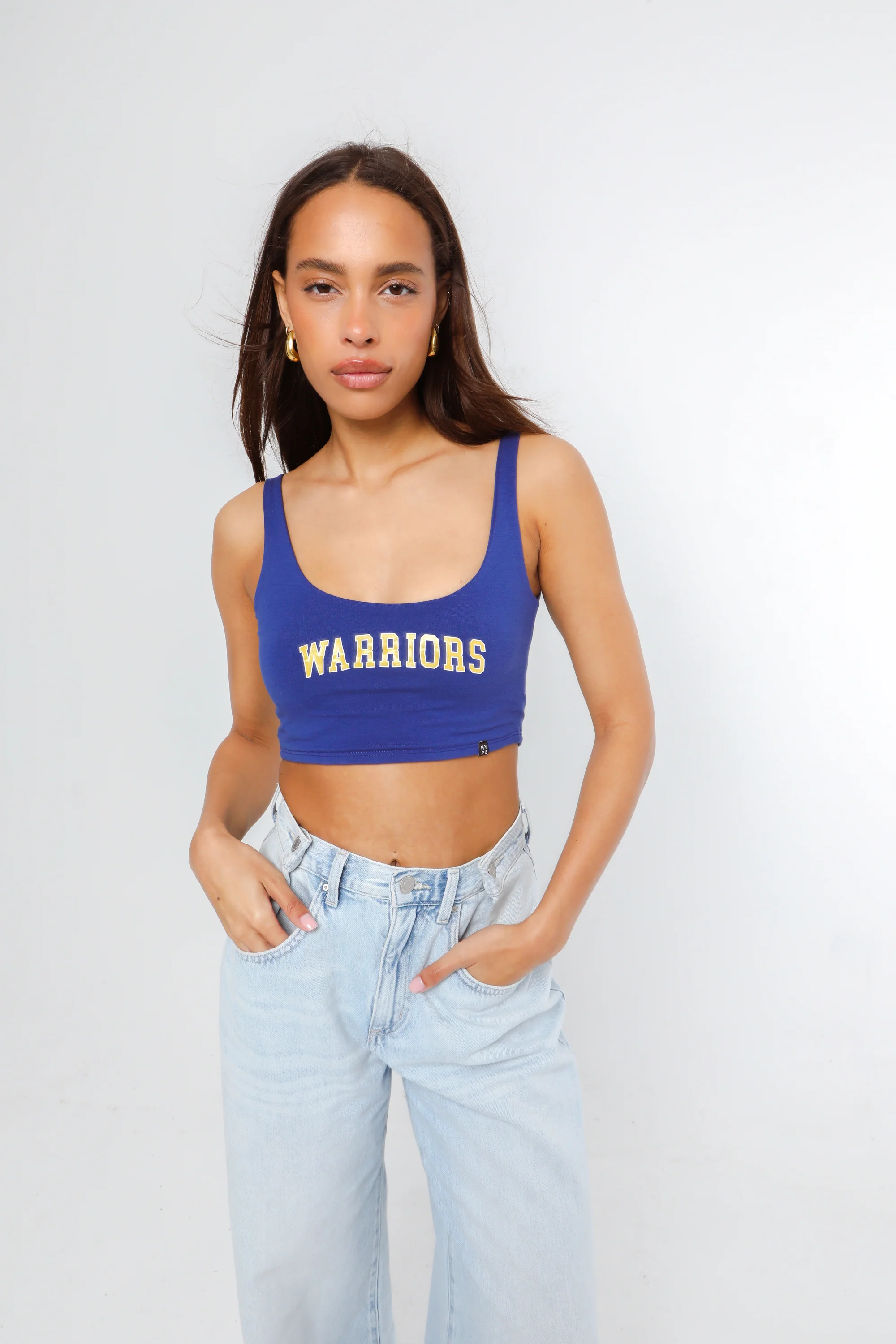 Golden State Warriors Scoop Neck Crop Top - Image 8