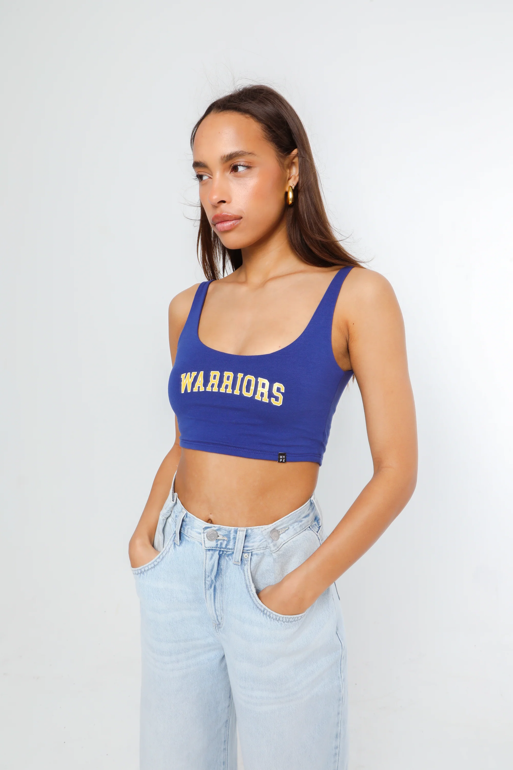 Golden State Warriors Scoop Neck Crop Top - Image 9