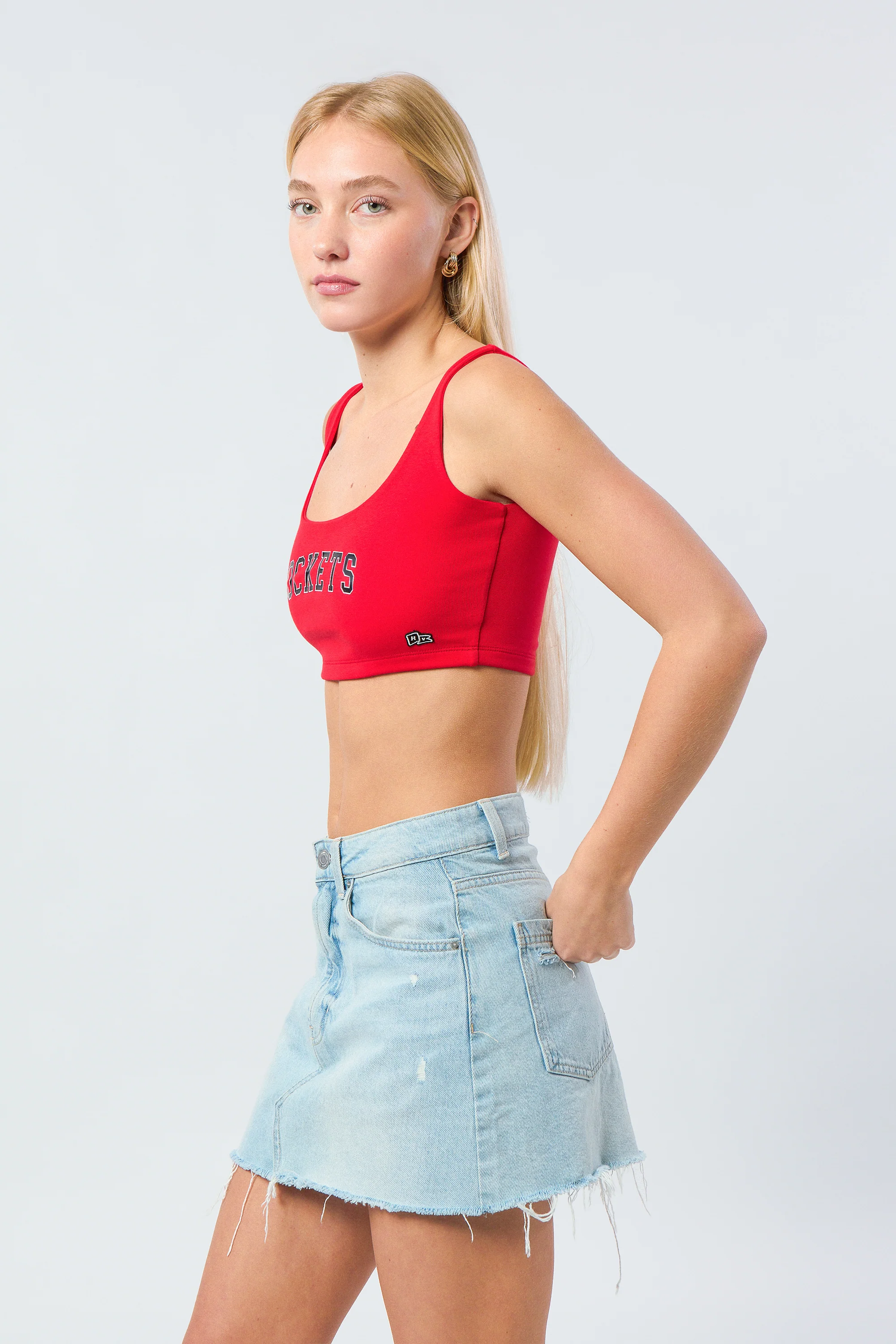 Houston Rockets Scoop Neck Crop Top - Image 3