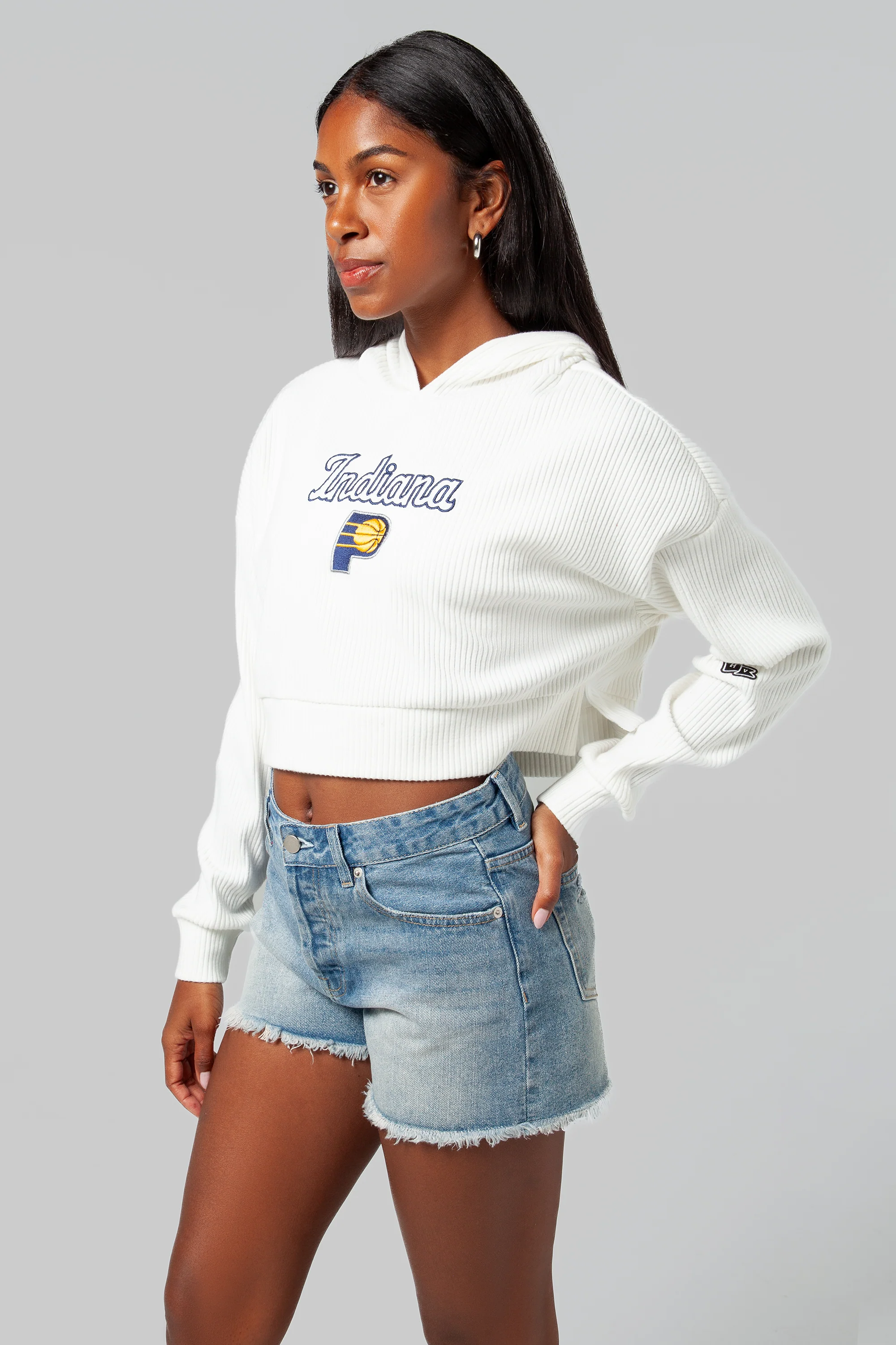Indiana Pacers Off-Duty Ribbed Hoodie - Image 2