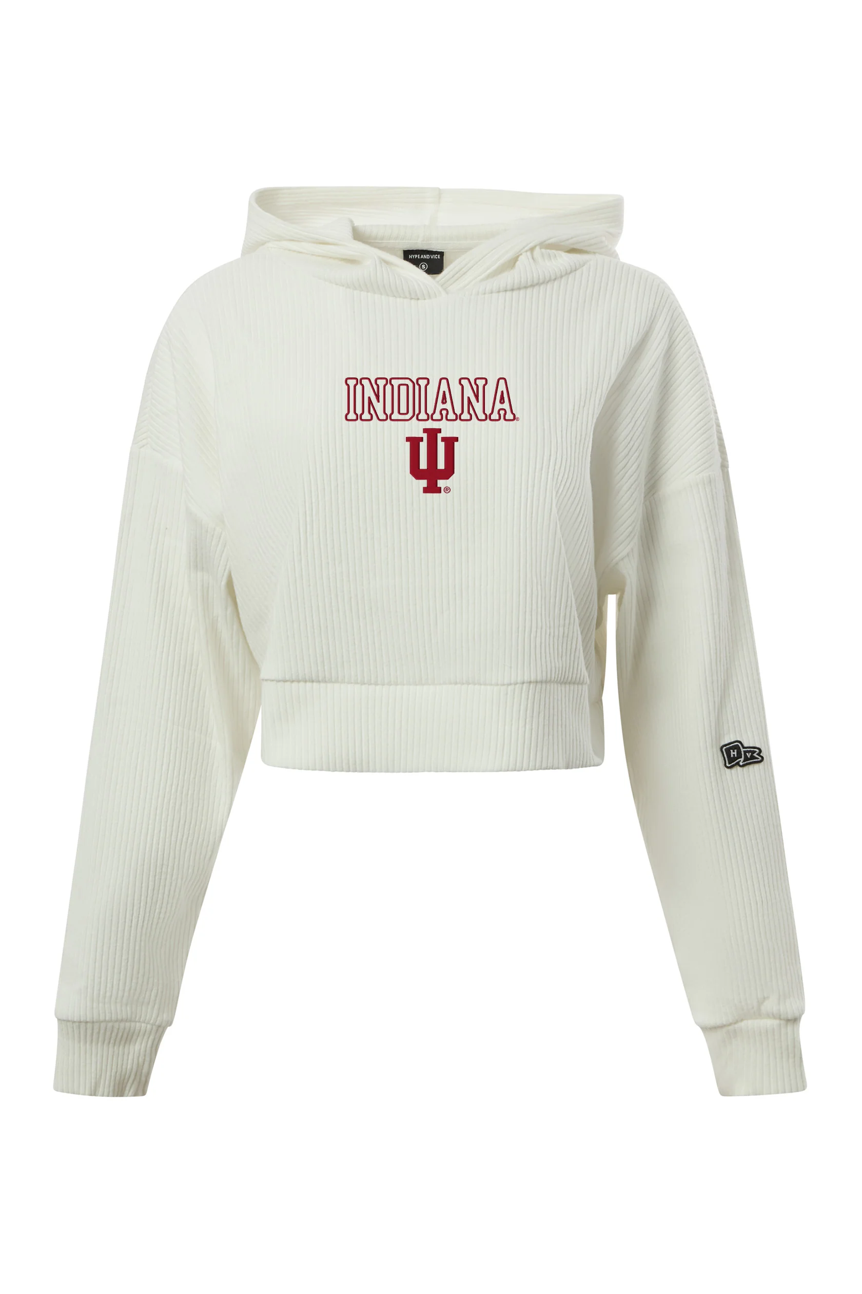 Indiana University Warm-Up Cropped Hoodie - Image 4