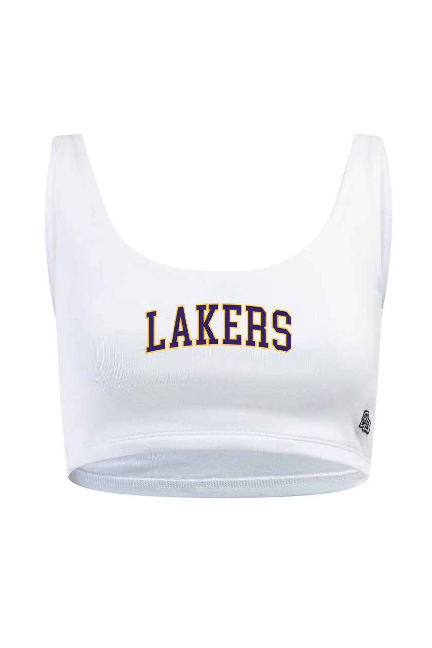 Los Angeles Lakers Scoop Neck Crop Top - Image 12
