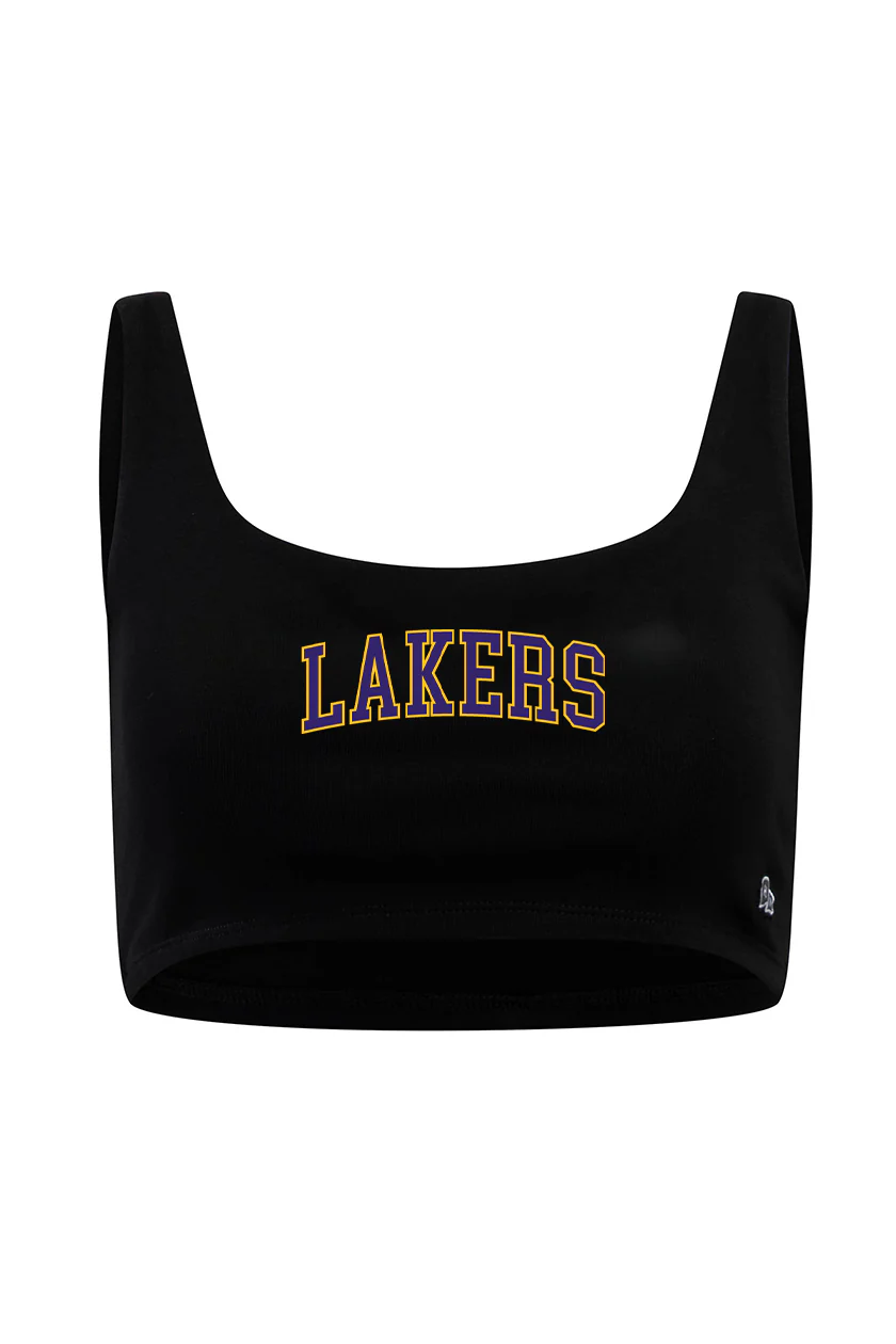 Los Angeles Lakers Scoop Neck Crop Top - Image 9