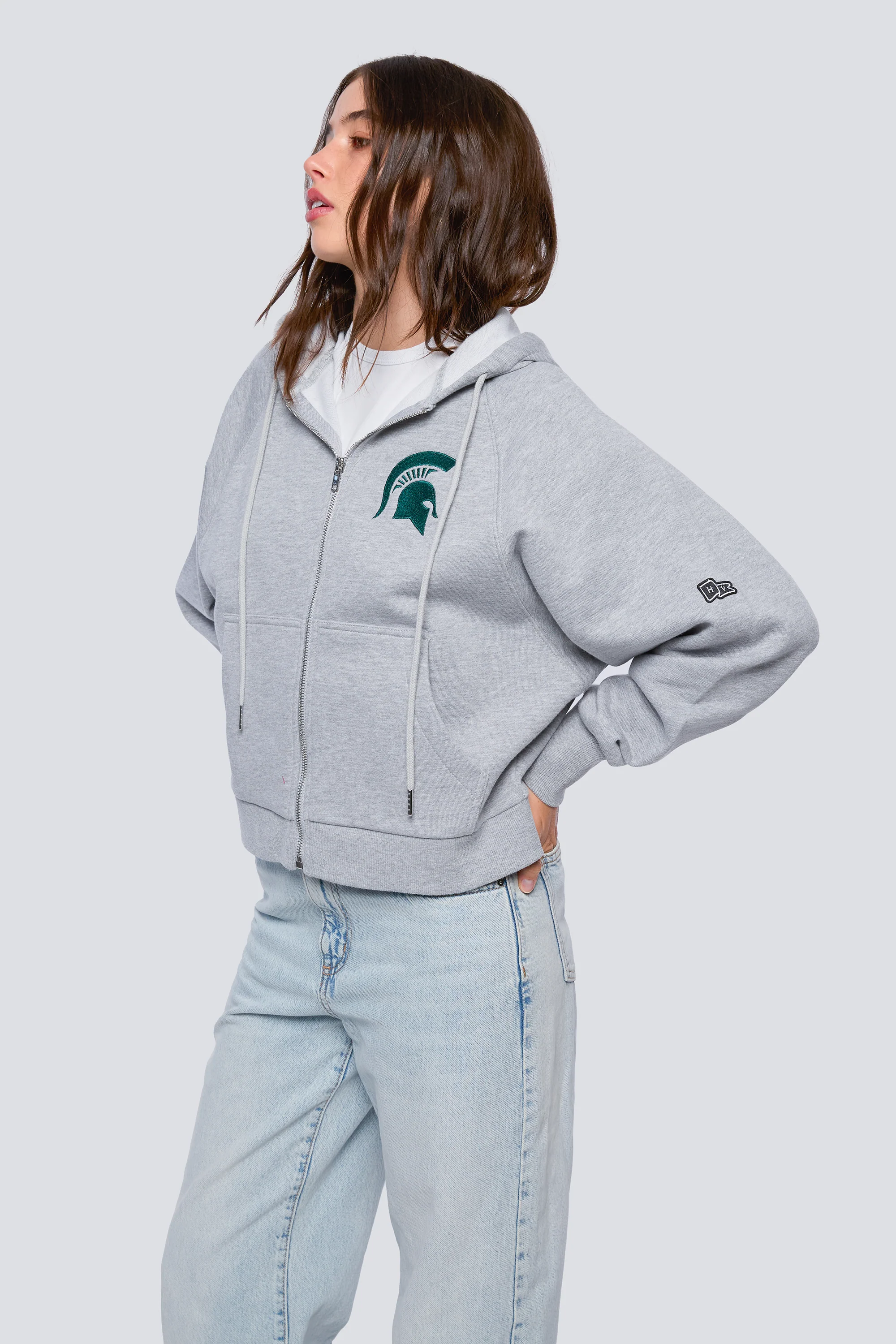Michigan State Raglan Zip-Up - Image 3