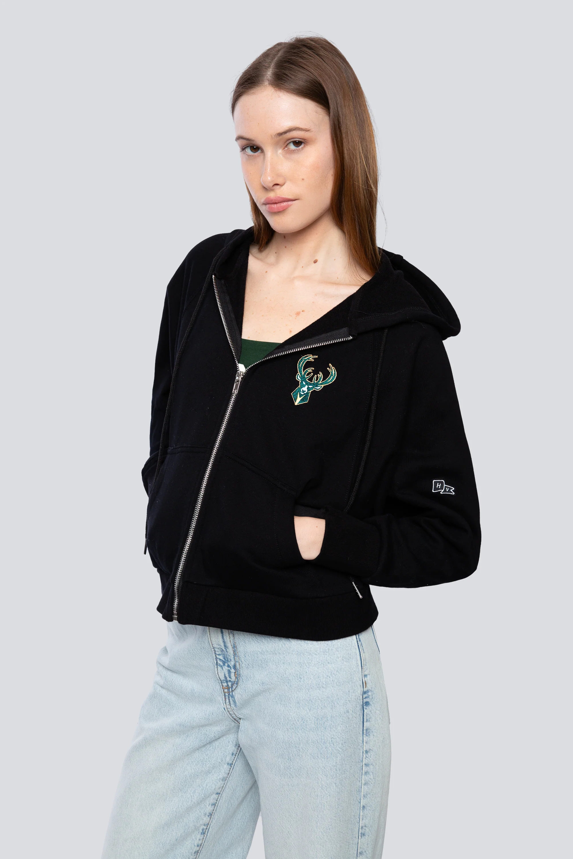 Milwaukee Bucks Raglan Zip-Up - Image 4