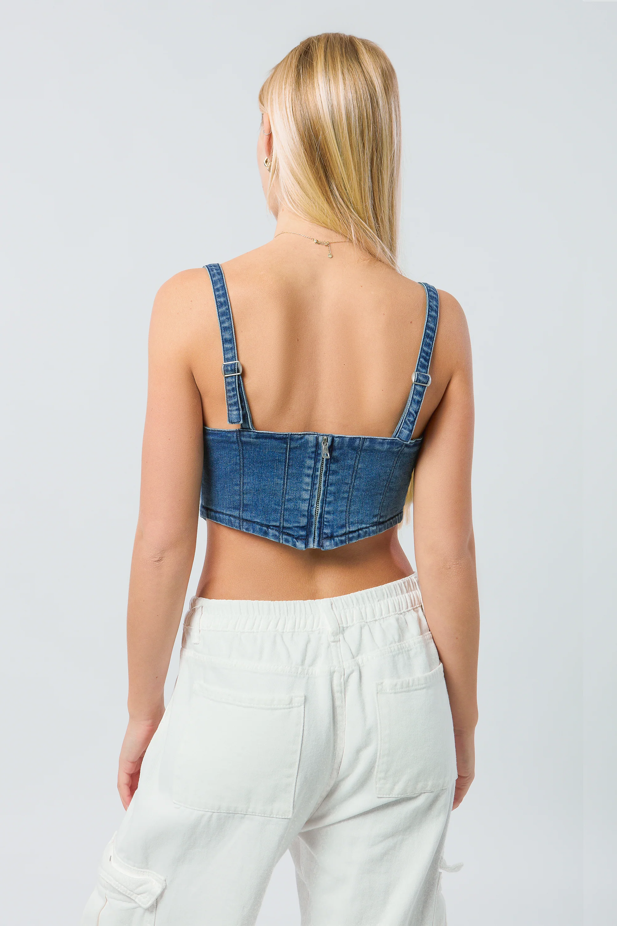 Ohio State Denim Corset - Image 4