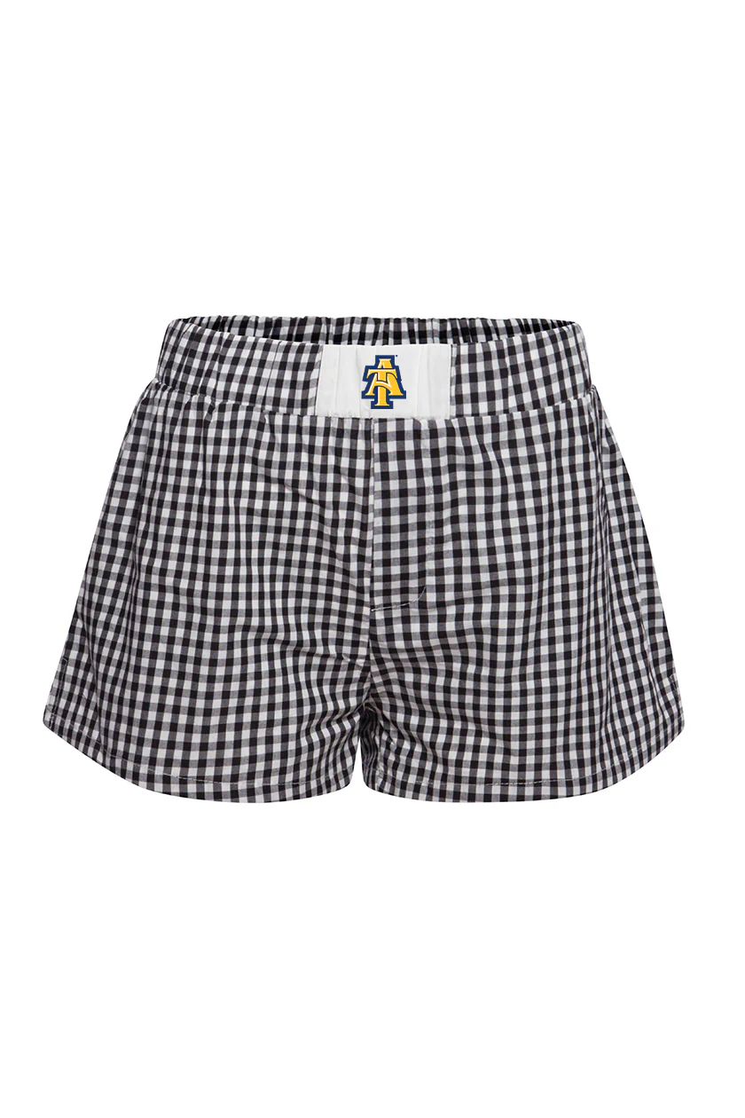 North Carolina A&T State Gameday Gingham Shorts - Image 3