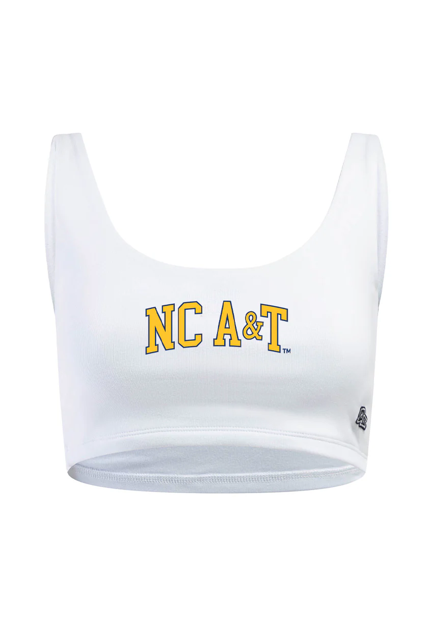 North Carolina A&T State Scoop Neck Crop Top - Image 3