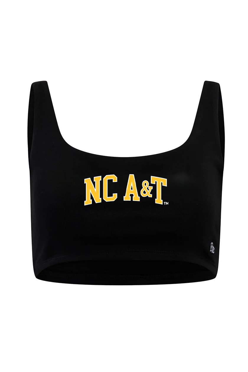 North Carolina A&T State Scoop Neck Crop Top - Image 5