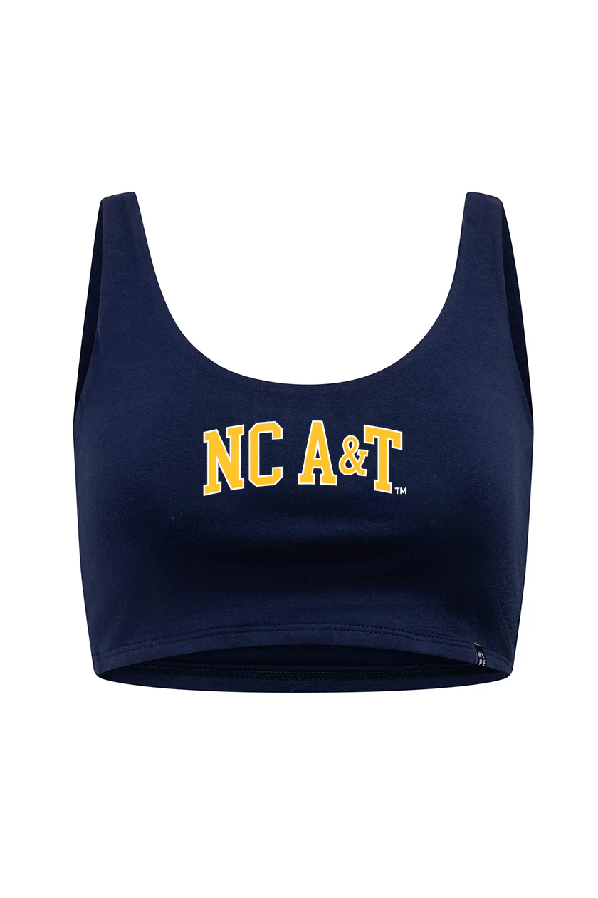 North Carolina A&T State Scoop Neck Crop Top - Image 7