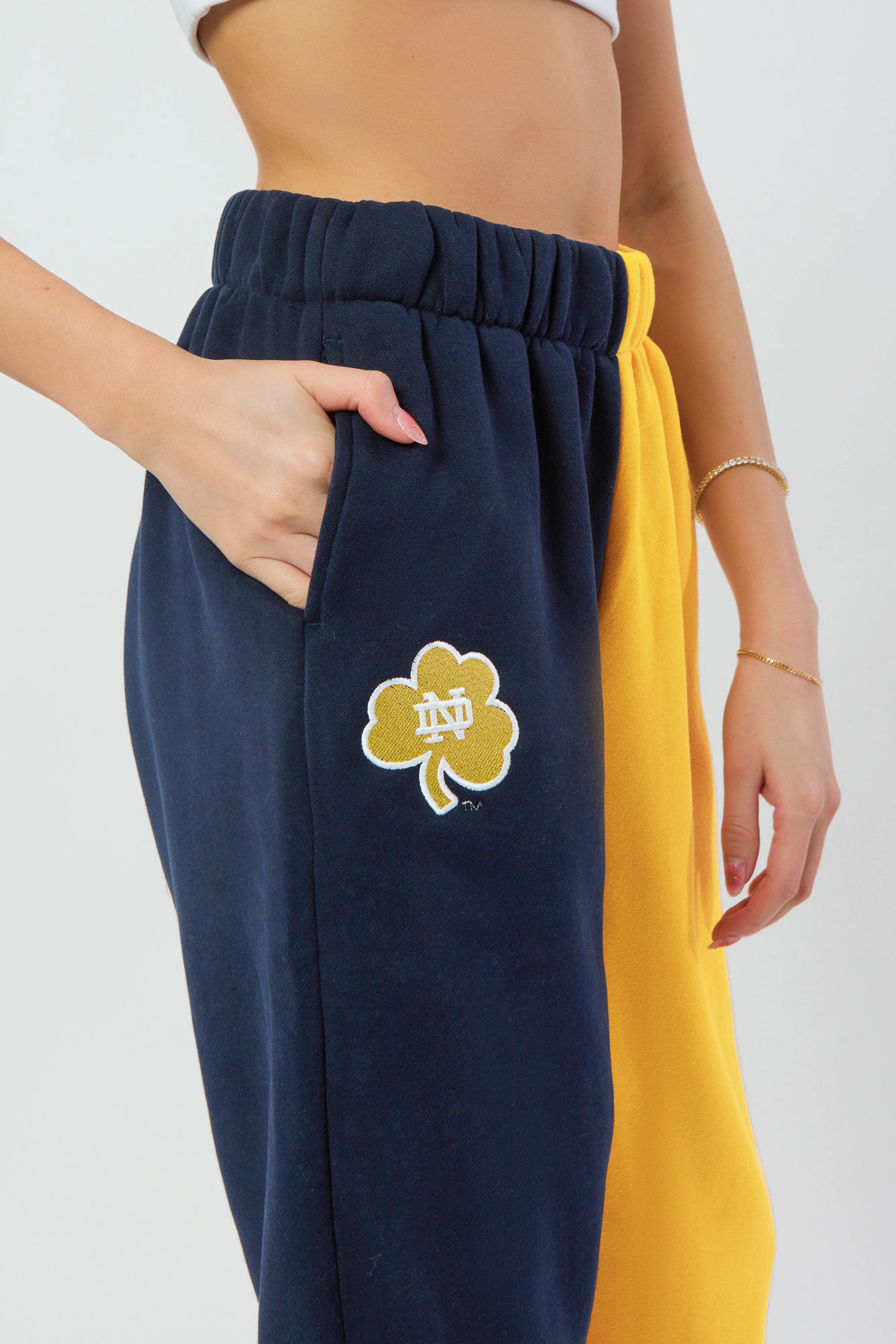 Notre Dame Color-Block Sweats - Image 2