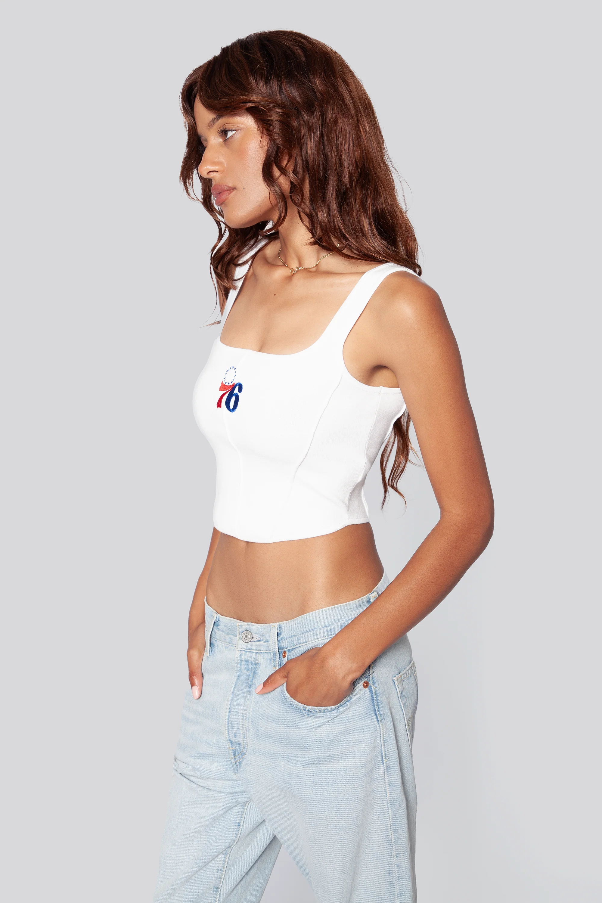 Philadelphia 76ers Knit Corset - Image 2