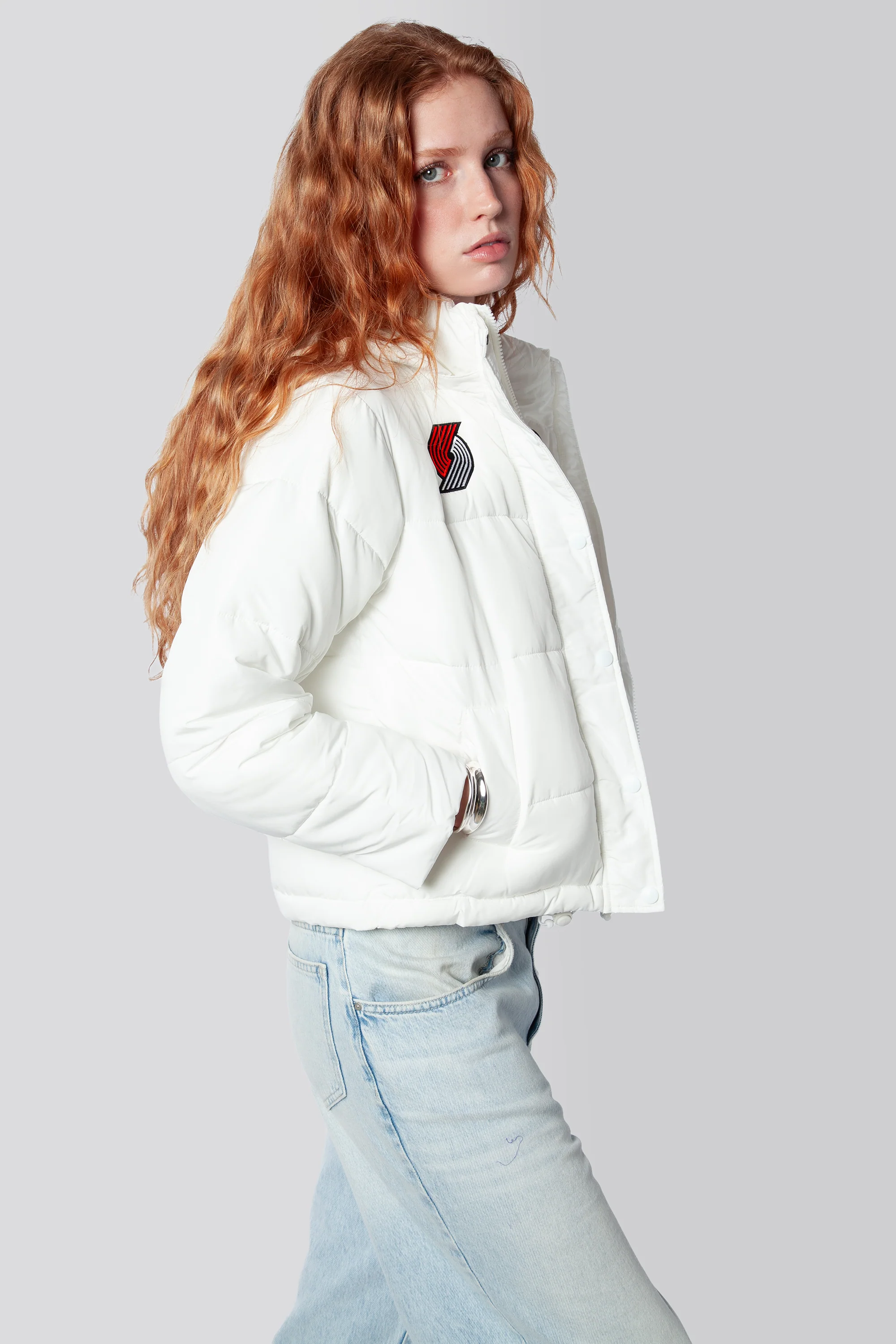 Portland Trail Blazers Puffer Jacket - Image 2