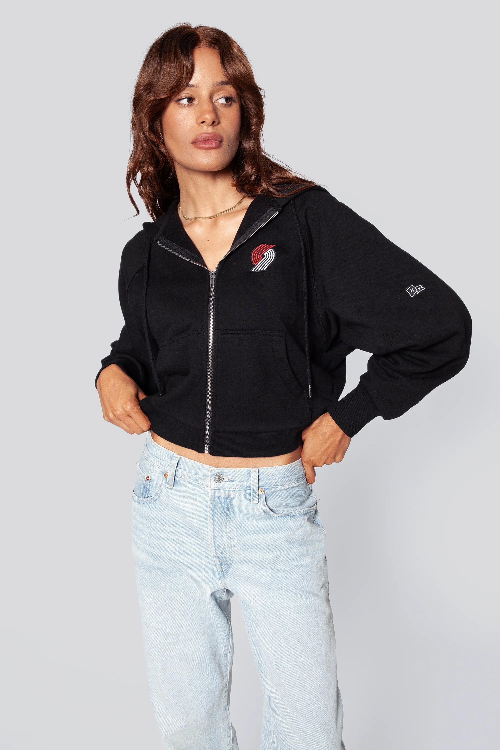 Portland Trail Blazers Raglan Zip-Up