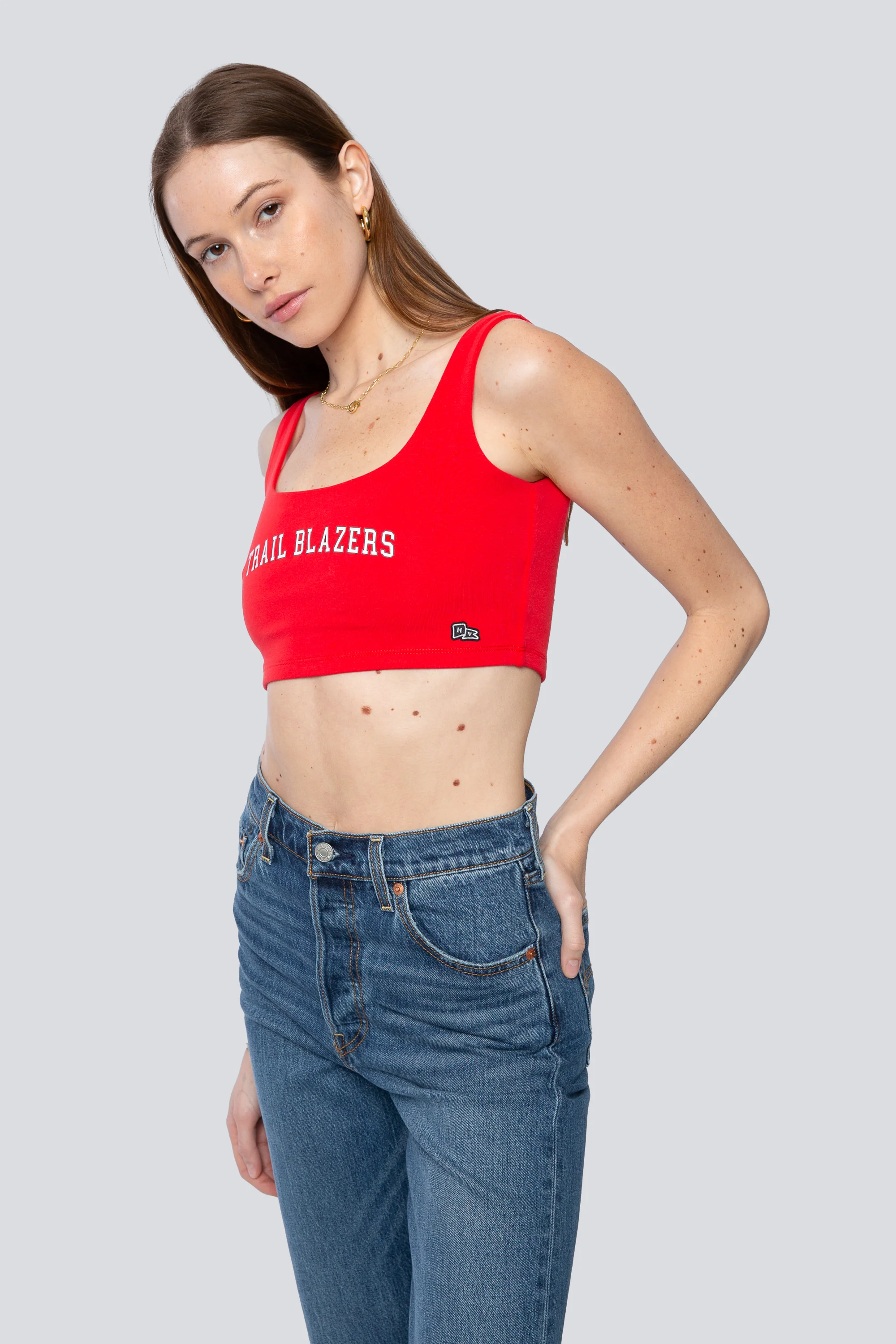 Portland Trail Blazers Scoop Neck Crop Top - Image 3
