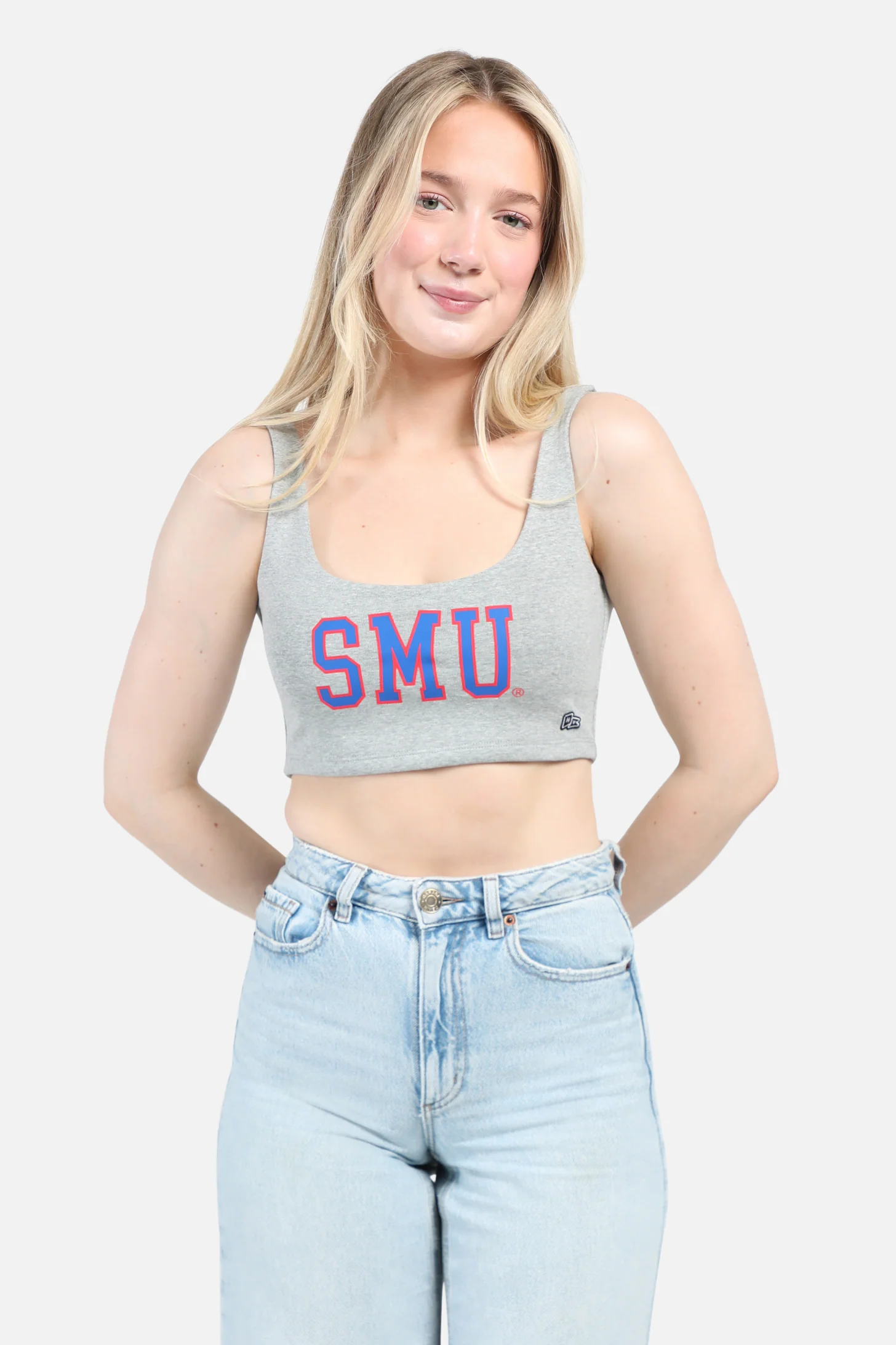 SMU | Scoop Neck Crop Top