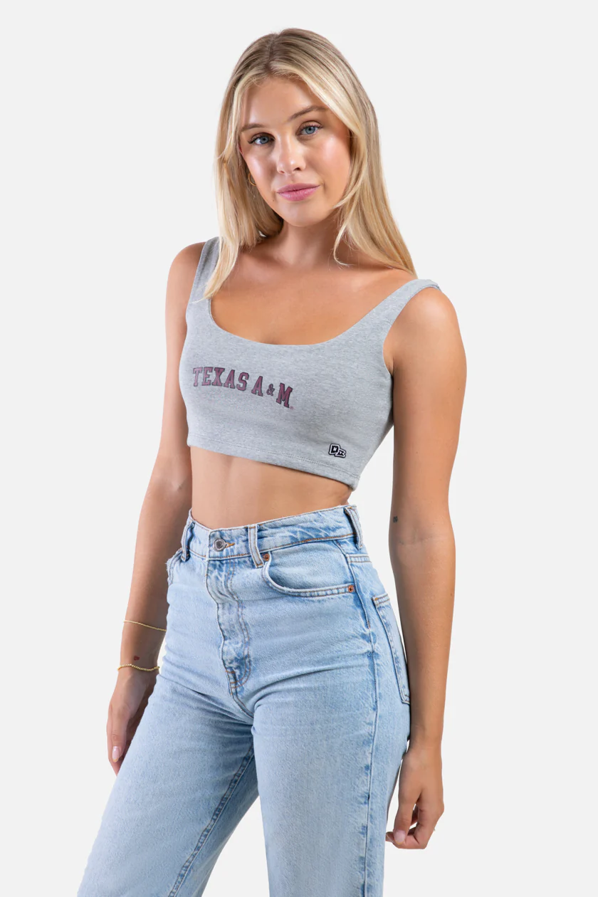 Texas A&M | Scoop Neck Crop Top - Image 2