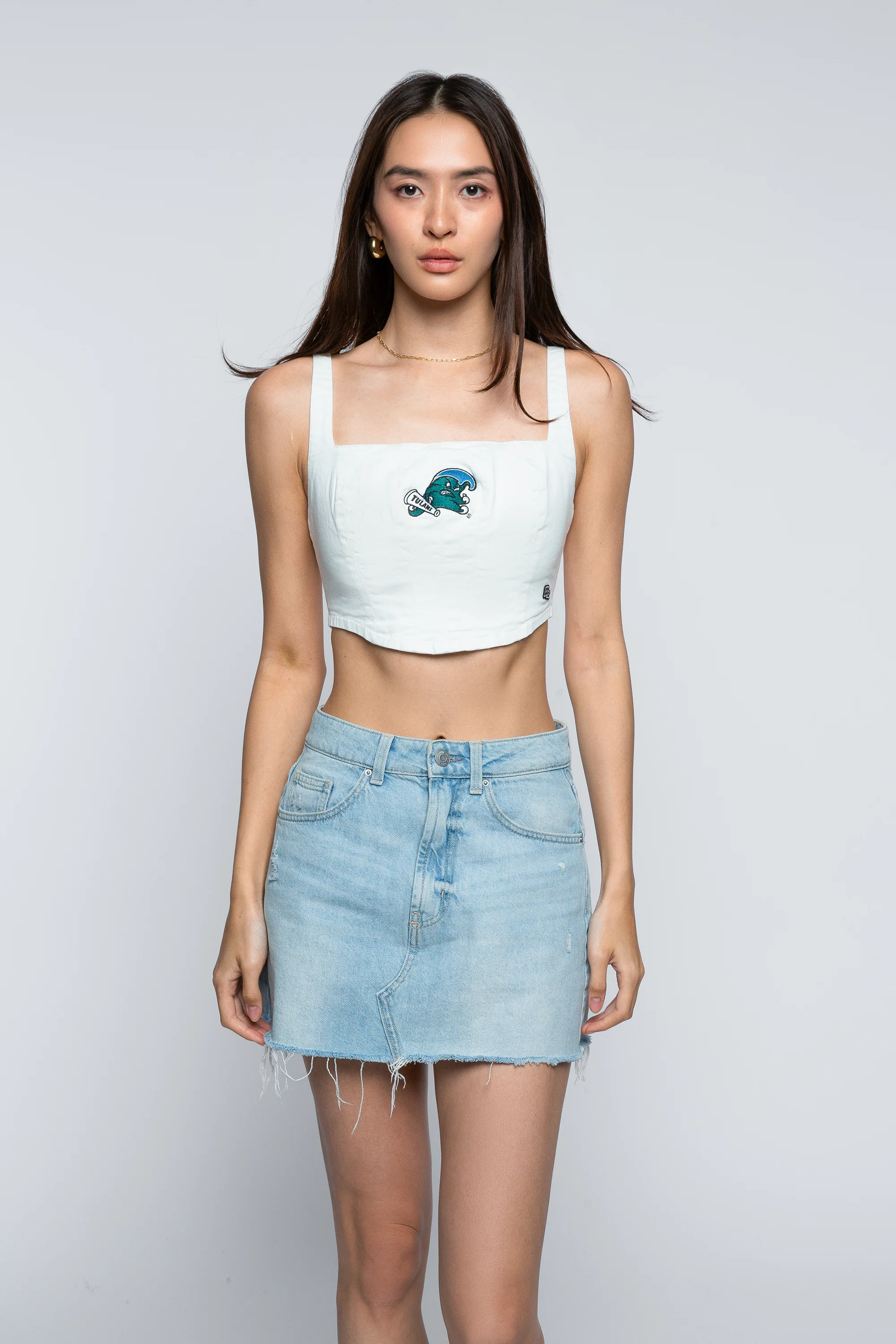 Tulane University Denim Corset