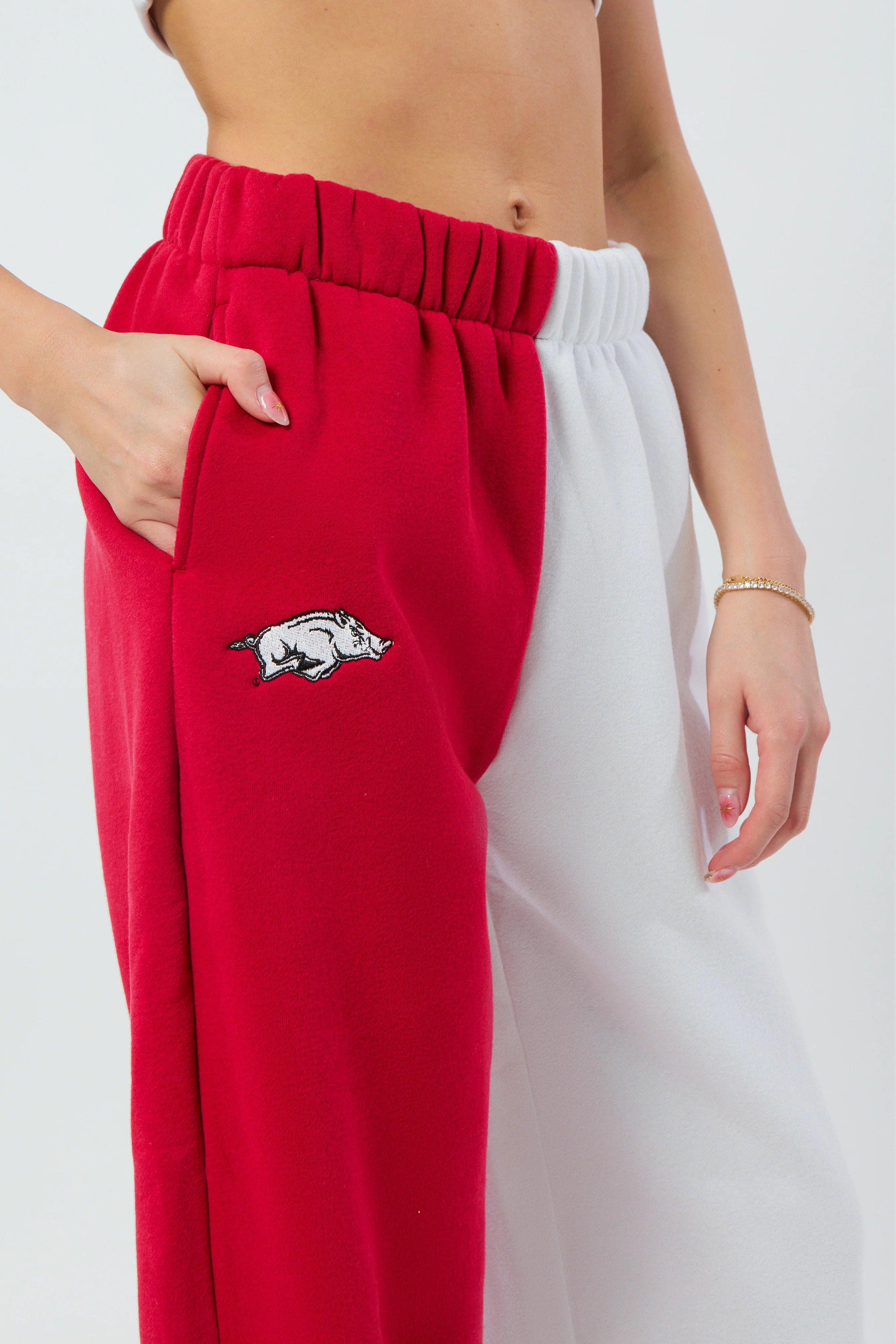 University of Arkansas Color-Block Sweats - Image 2