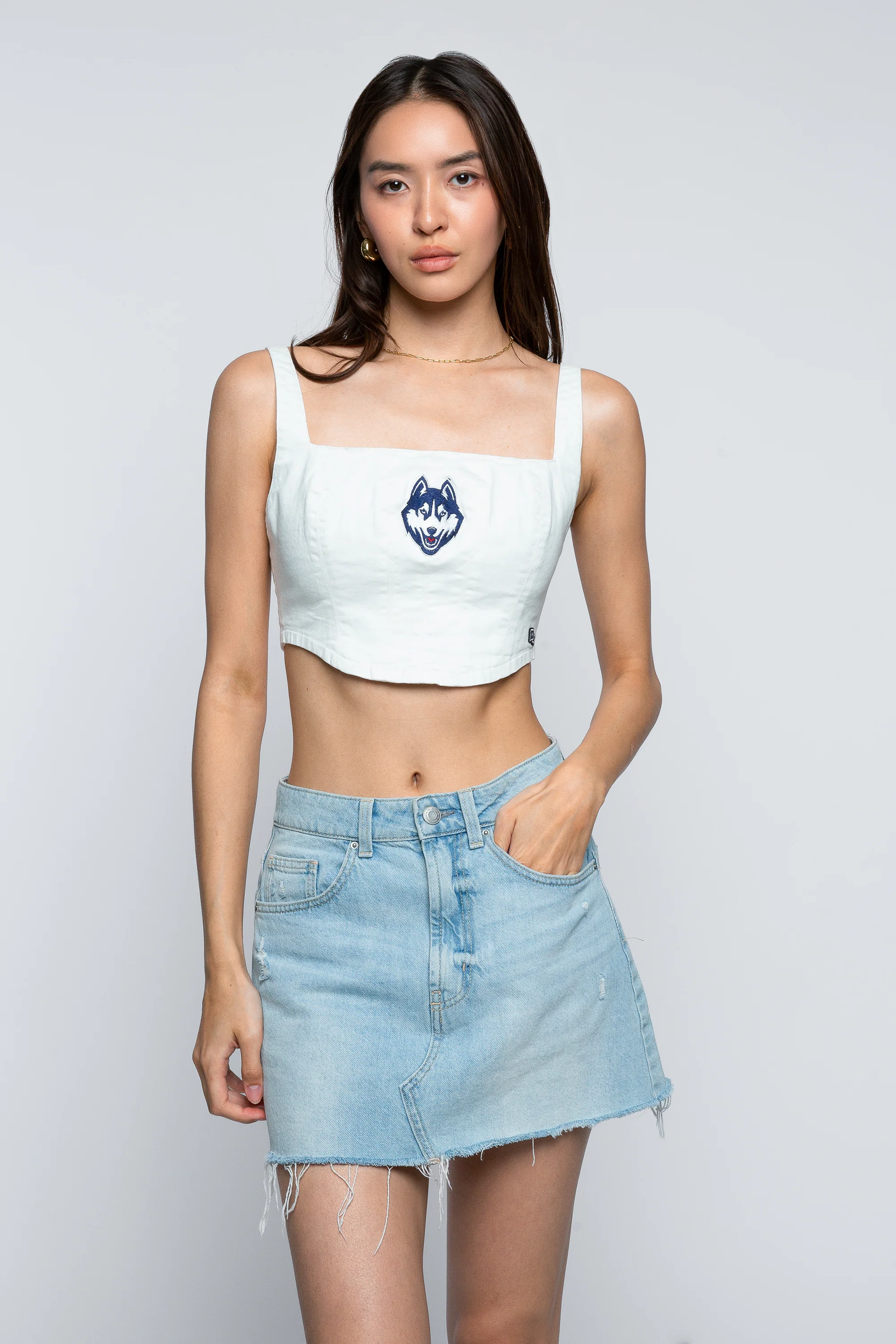 UConn Denim Corset