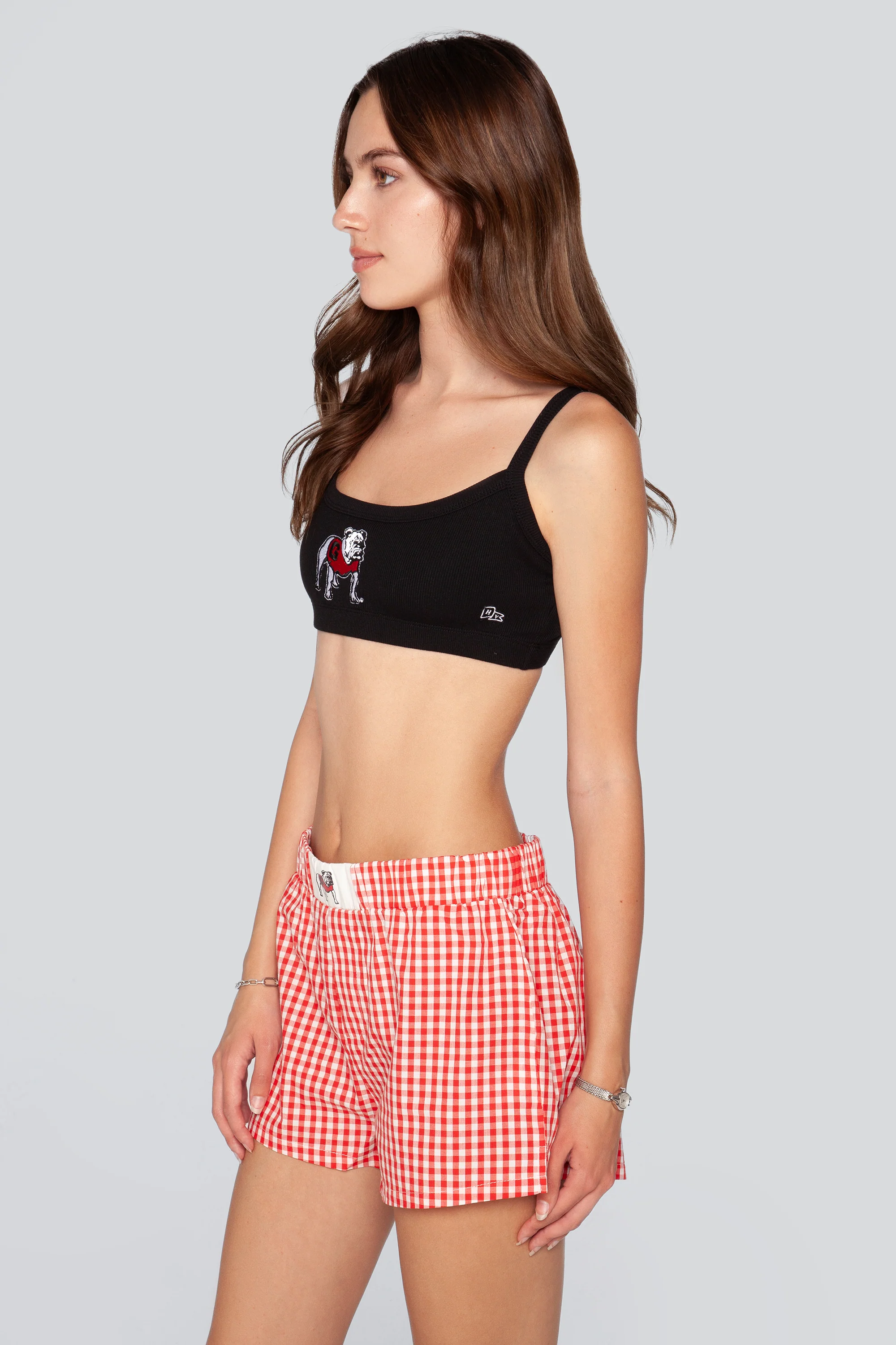 University of Georgia Gameday Gingham Shorts - Image 2