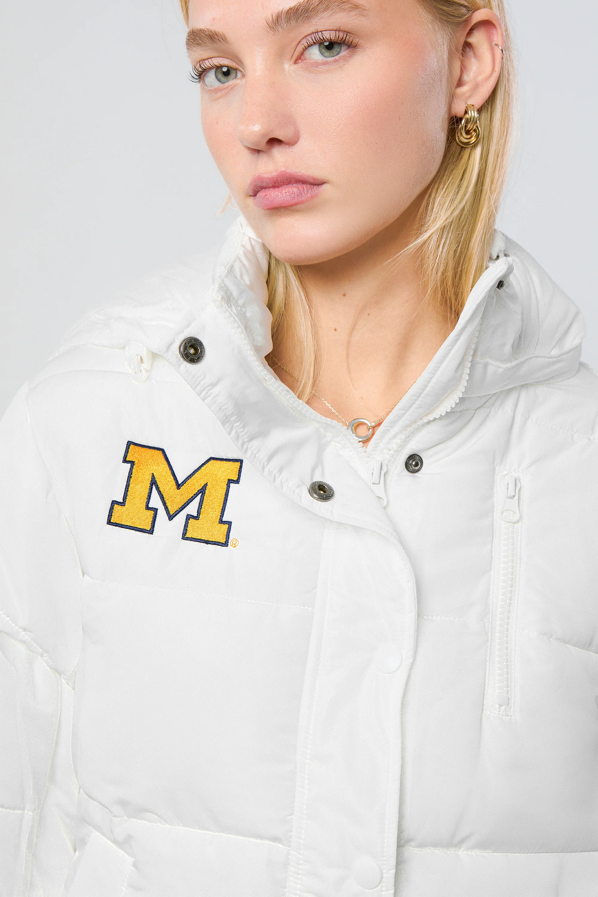 University of Michigan Puffer Jacket - Image 2