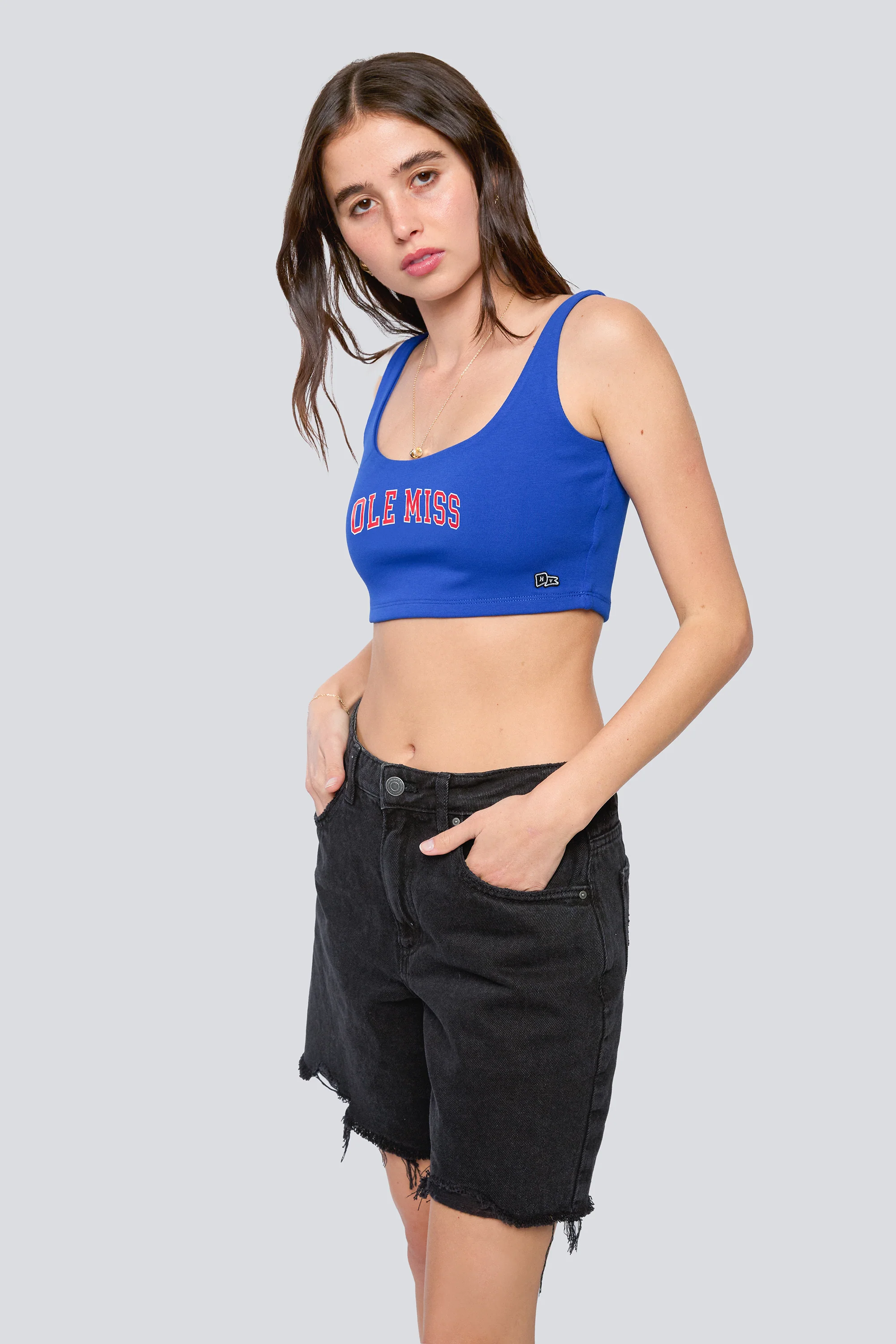 Ole Miss Scoop Neck Crop Top - Image 3