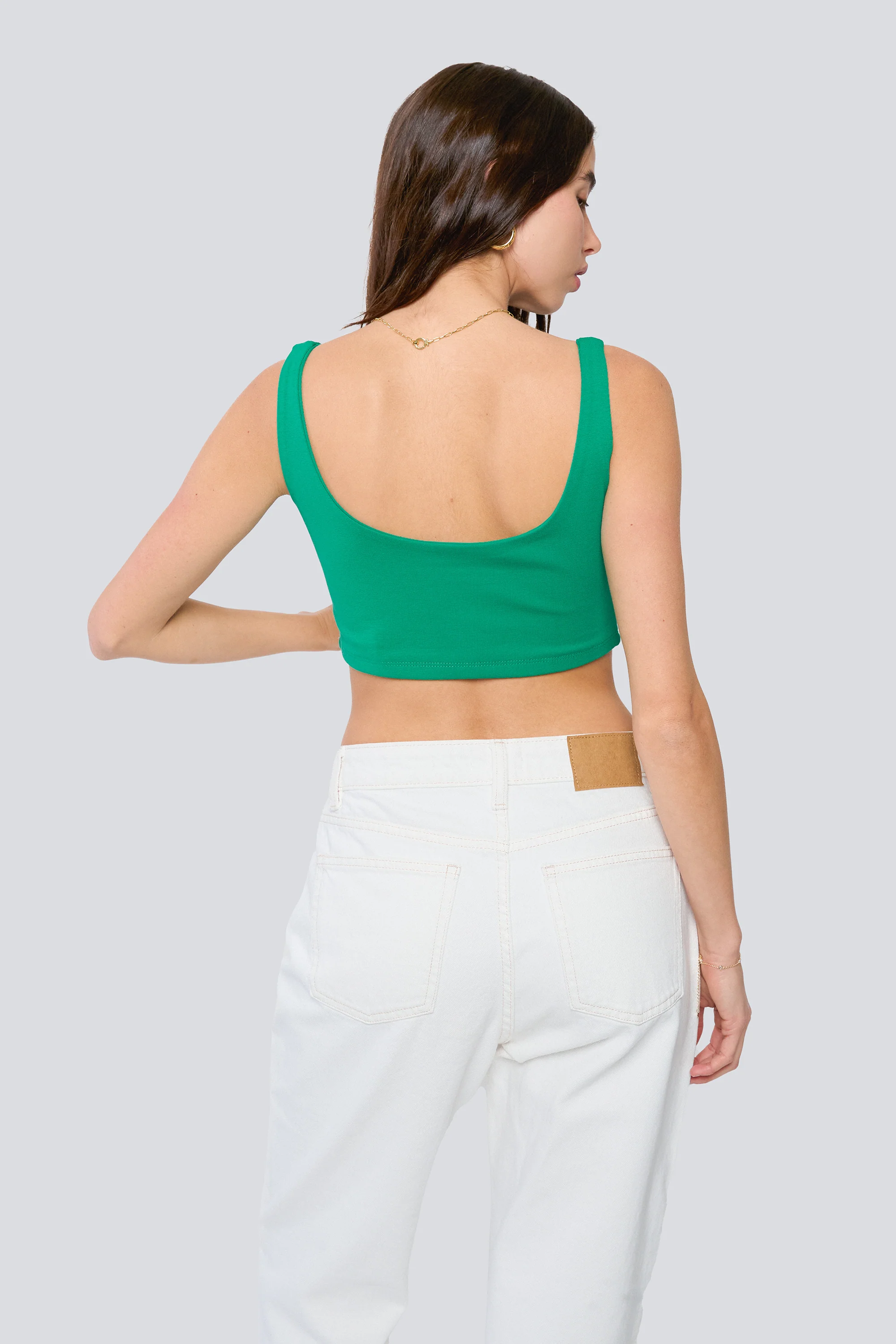 Notre Dame Scoop Neck Crop Top - Image 3