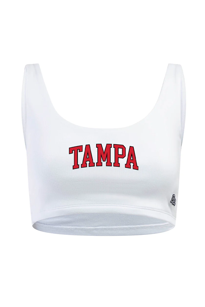 University of Tampa Scoop Neck Crop Top