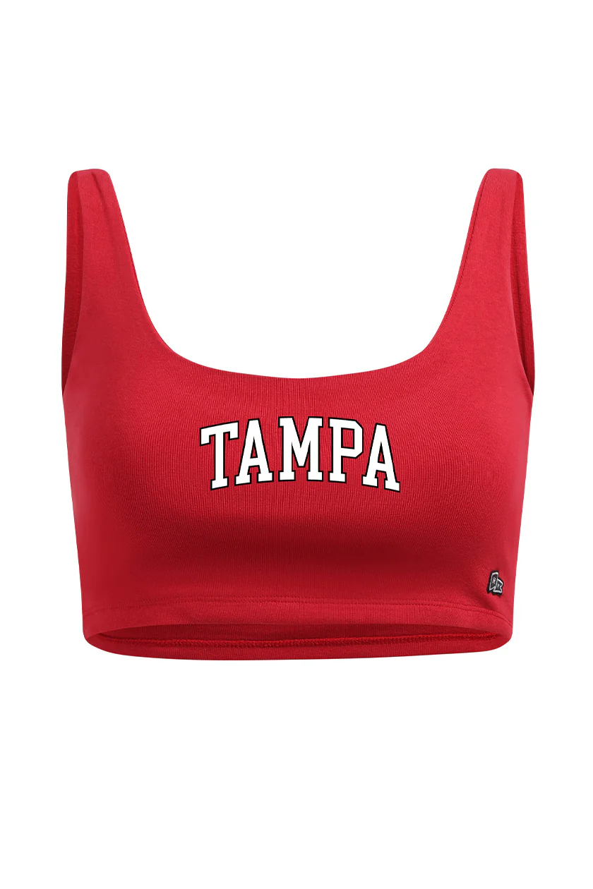 University of Tampa Scoop Neck Crop Top - Image 3
