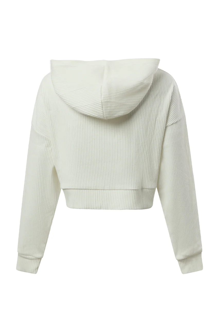University of Utah Warm-Up Cropped Hoodie - Image 2