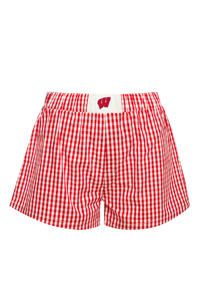 University of Wisconsin Gameday Gingham Shorts