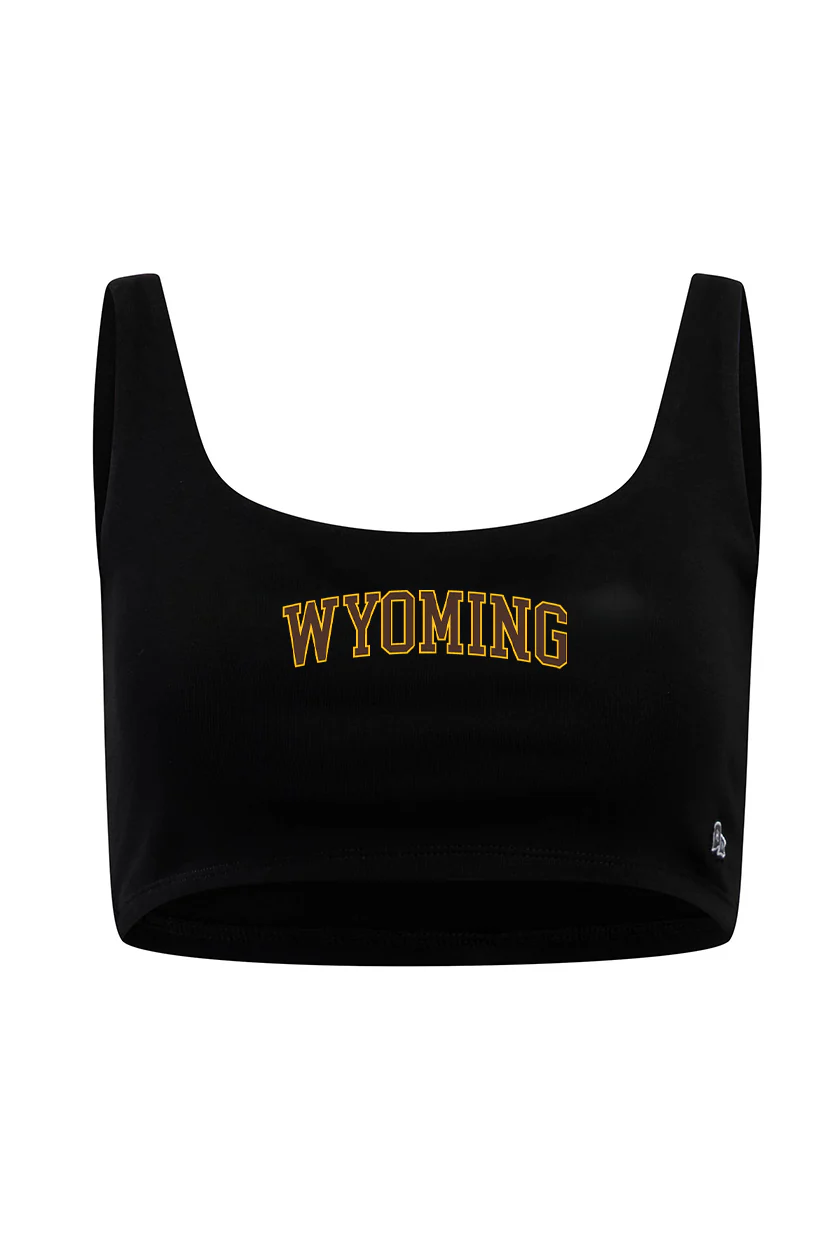 University of Wyoming Scoop Neck Crop Top - Image 5